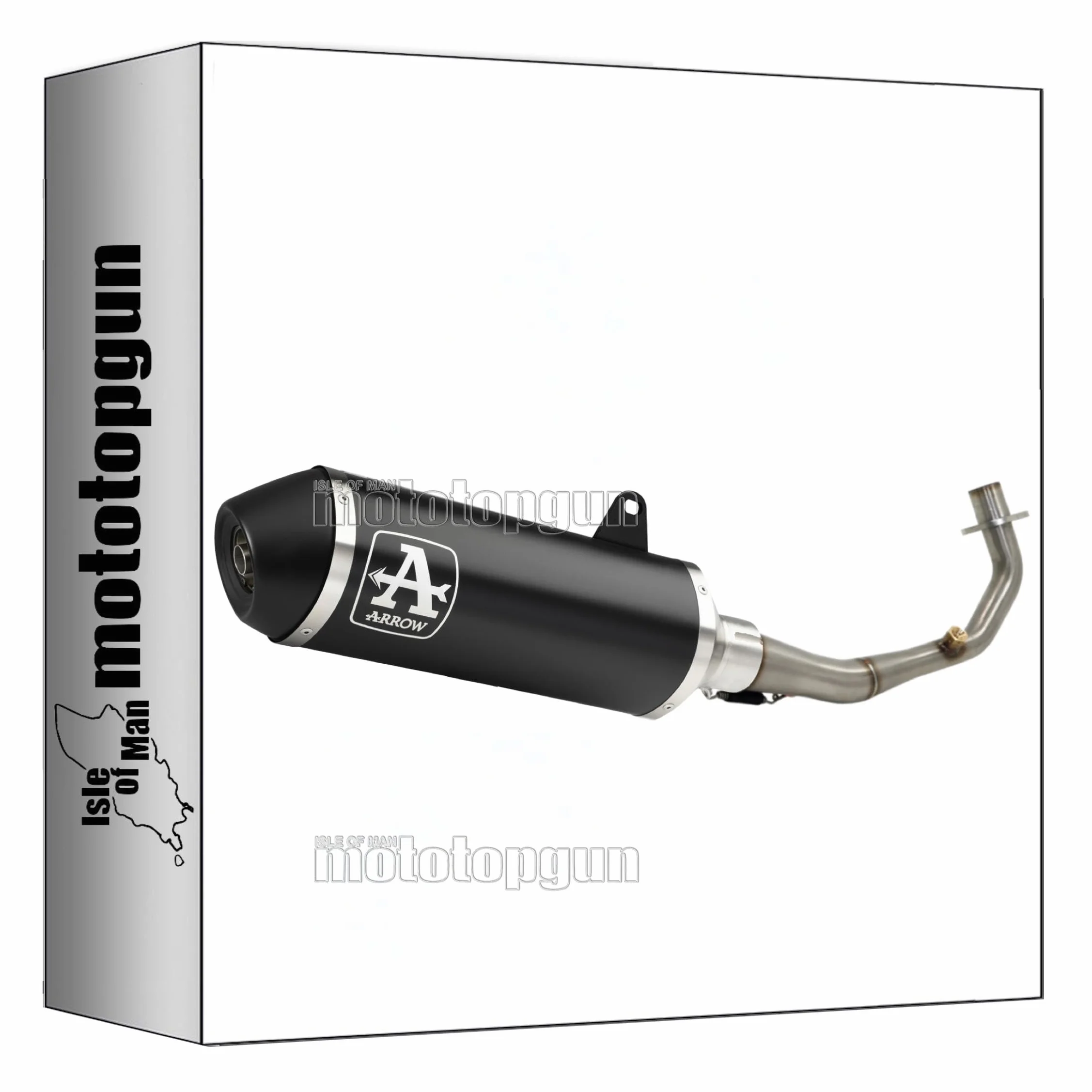 arrow 53510ANN scarico completo omologato open urban alluminio nero nero compatibile con honda sh 300 i 2016 2017 2018 2019 2020 mototopgun