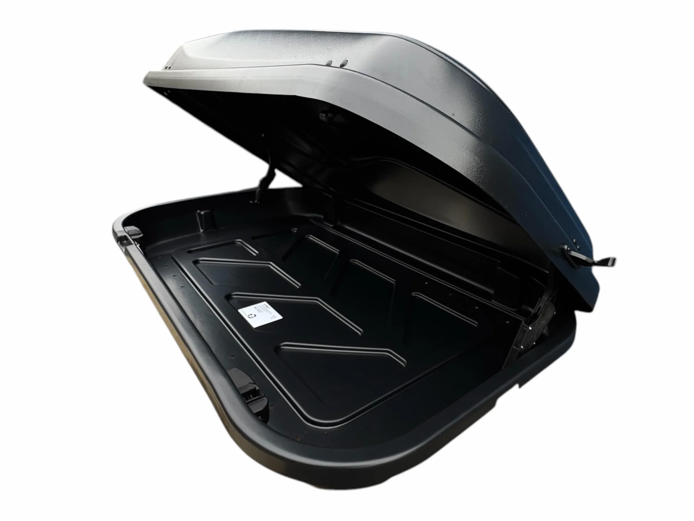GEV Box Tetto Auto Portabagagli Easyblack, Nero Opaco Elegant– Baule da Tetto Aerodinamico per Auto, Montaggio Facile, Resistente e Sicuro per Viaggi e Vacanze (420 litri)