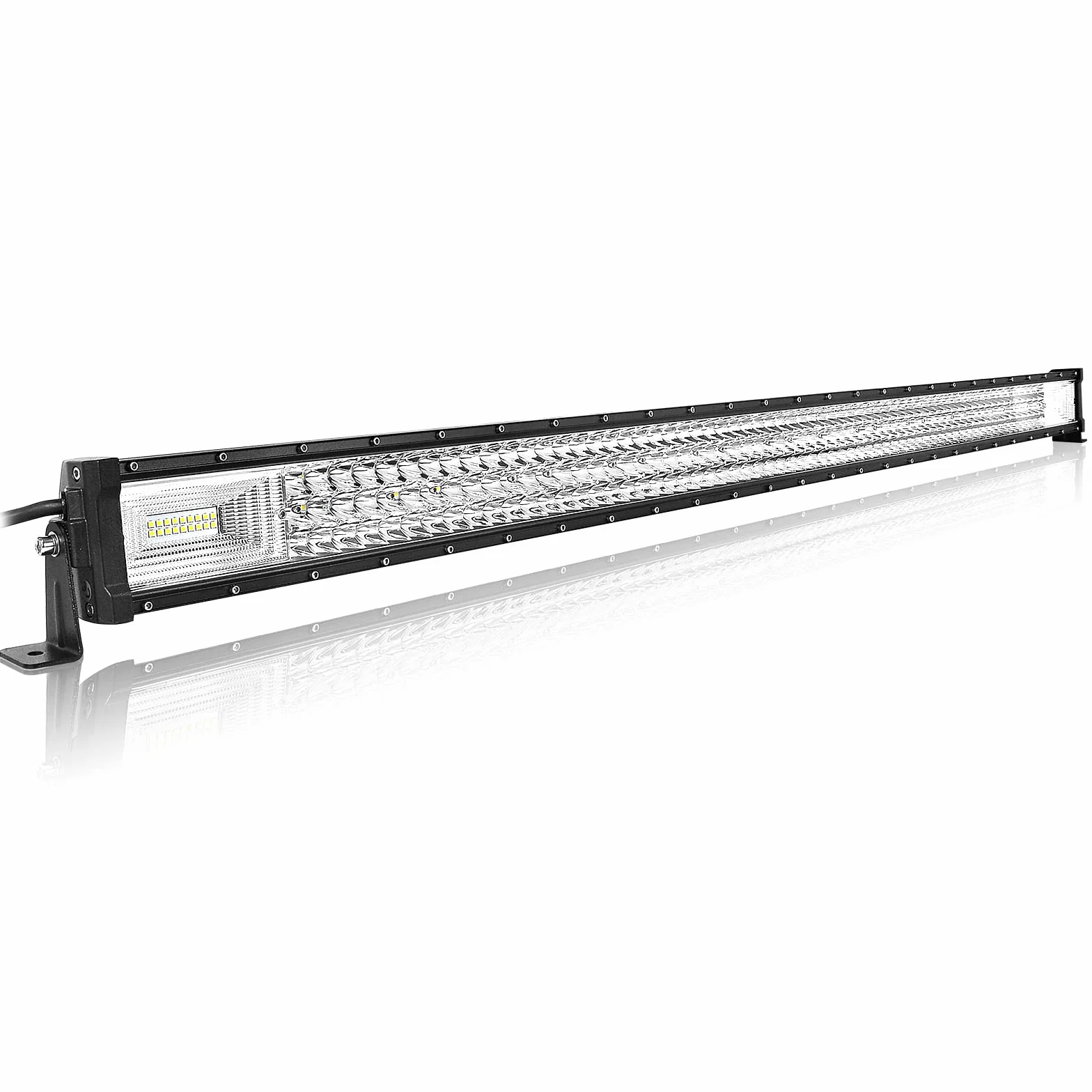 Willpower Barra LED 132cm 52 Pollici 675W Fari LED 12V 24V Fascio Spot e Inondazione Impermeabile Faretti LED Faro da Lavoro LED Barra Luci LED per Fuoristrada Auto Trattore Camion 4x4 Barca ATV