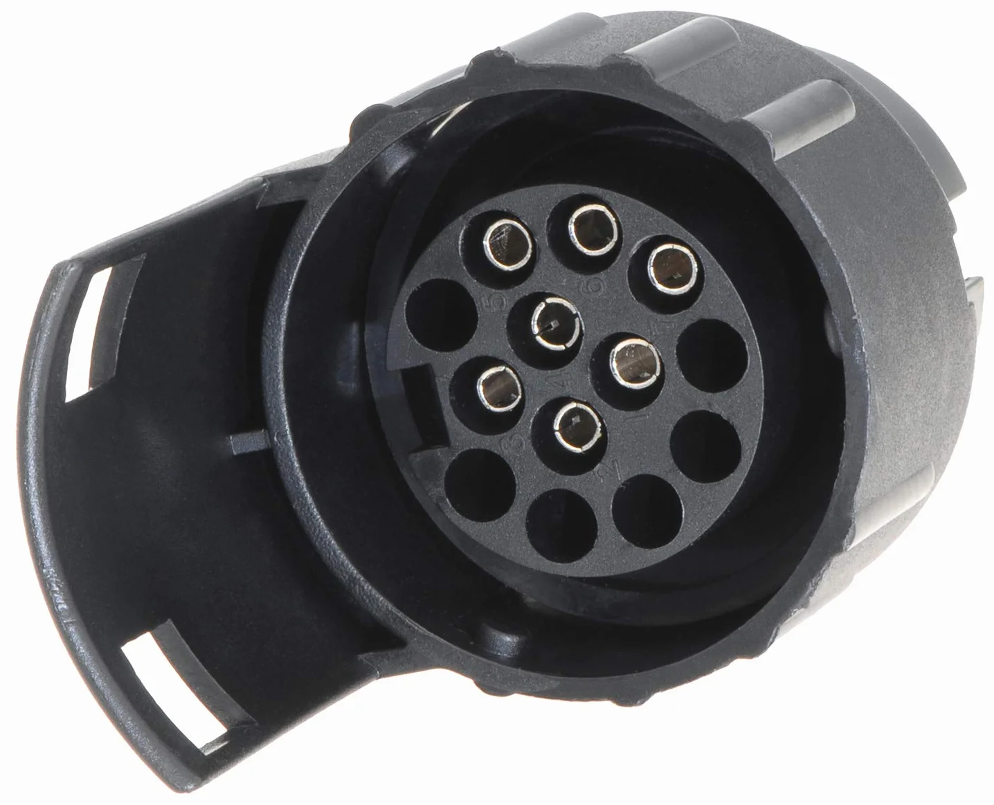 Valonic Adattatore 7 a 13 Poli per Gancio di Traino Nero