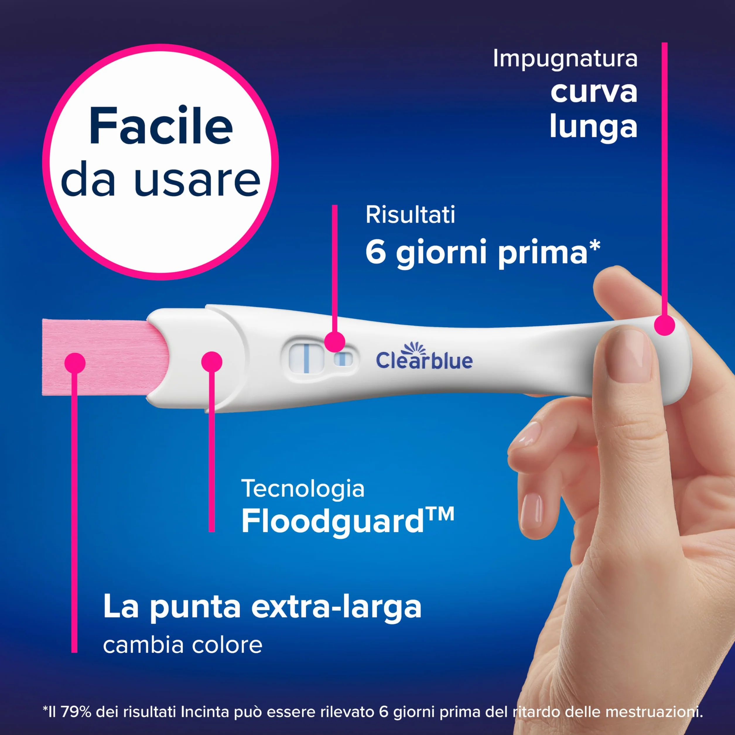 Clearblue Test di Gravidanza Rilevazione Ultra Precoce 10 mUI/ml Maxiformato 3 Test