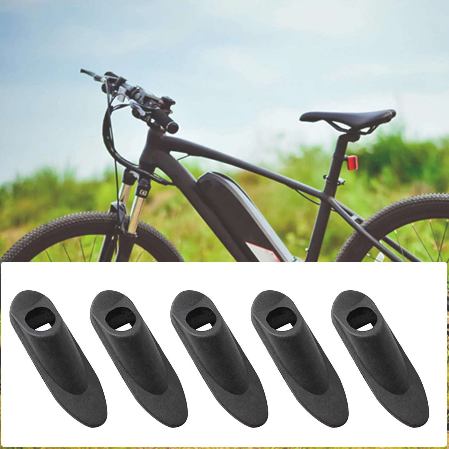 Fascette stringitubo per bicicletta con filo incorporato, passacavi per freni e cambio
