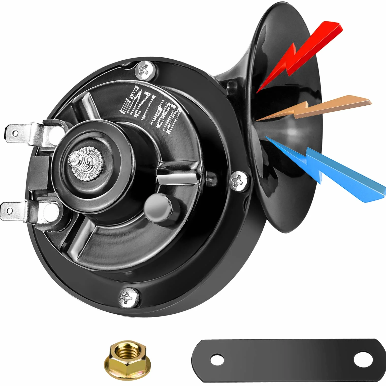 Clacson Corno di Segnalazione Universale 118db ad alta voce Impermeabile Tromba per Auto Camion e Motocicli - 12V