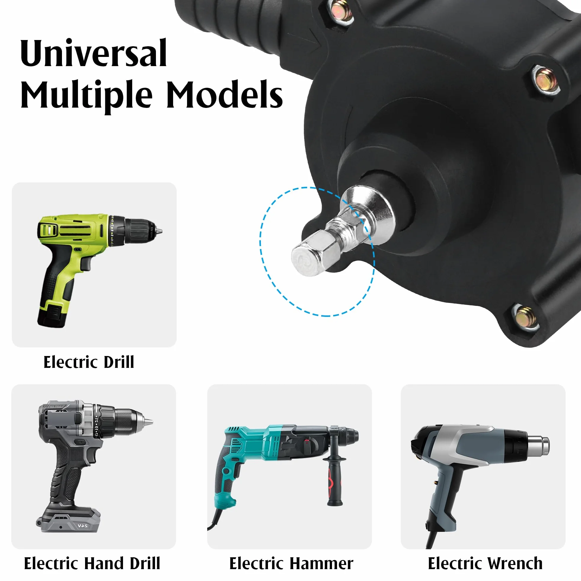 Pompa Elettrica per Trapano Senza Fili Pompa Aspira Acqua Pompa Per Acqua A Mano Diesel Trapano Elettrico Portatile Acqua con Flusso Rapido per Uso in Giardino, Officina
