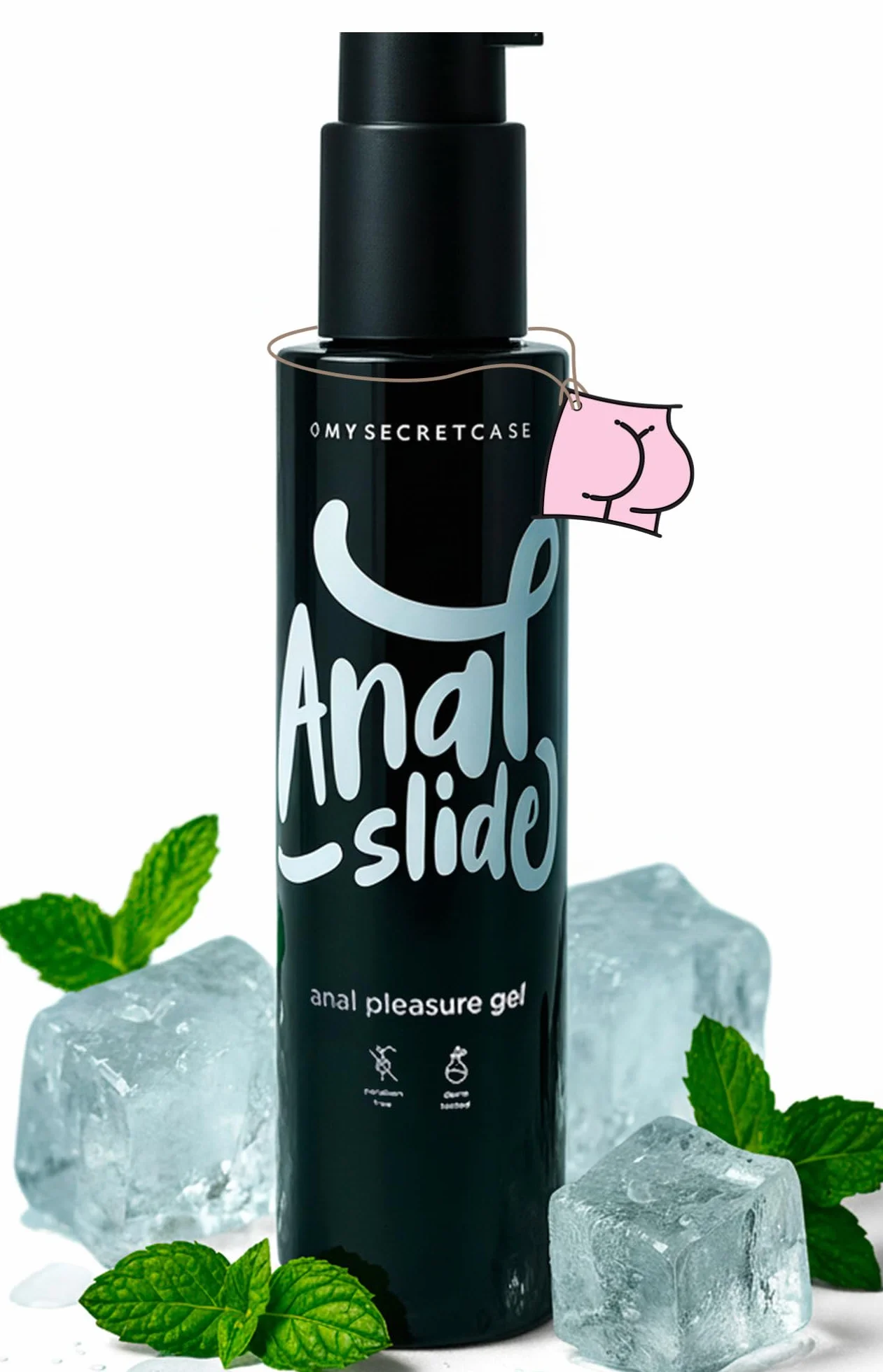 MySecretCase Lubrificante Sessuale Intimo all'Acqua 150 ml Gel Anale Compatibile con Preservativi