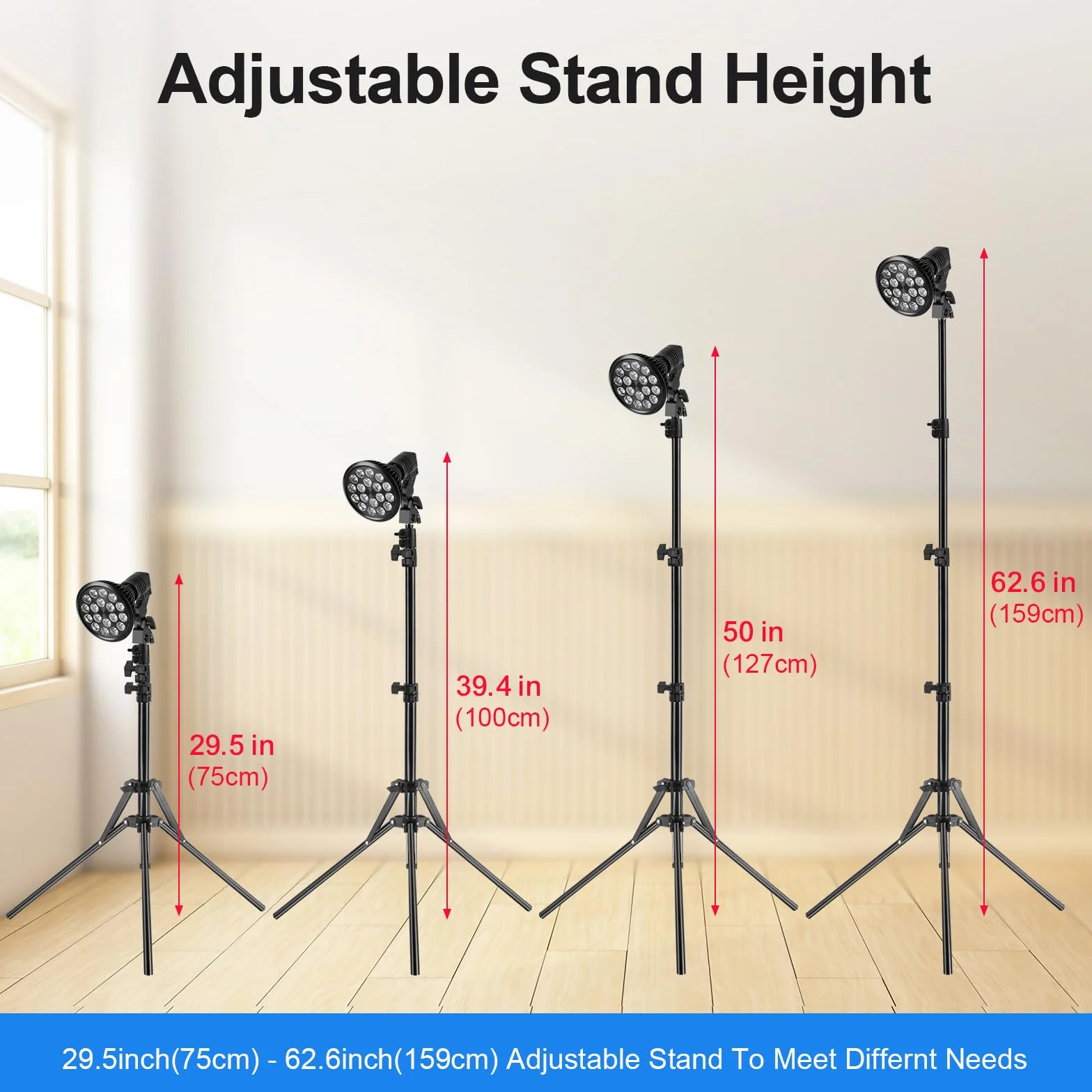Lampada Abbronzante Viso Casa 54W 395nm con Treppiede Telescopico Regolabile