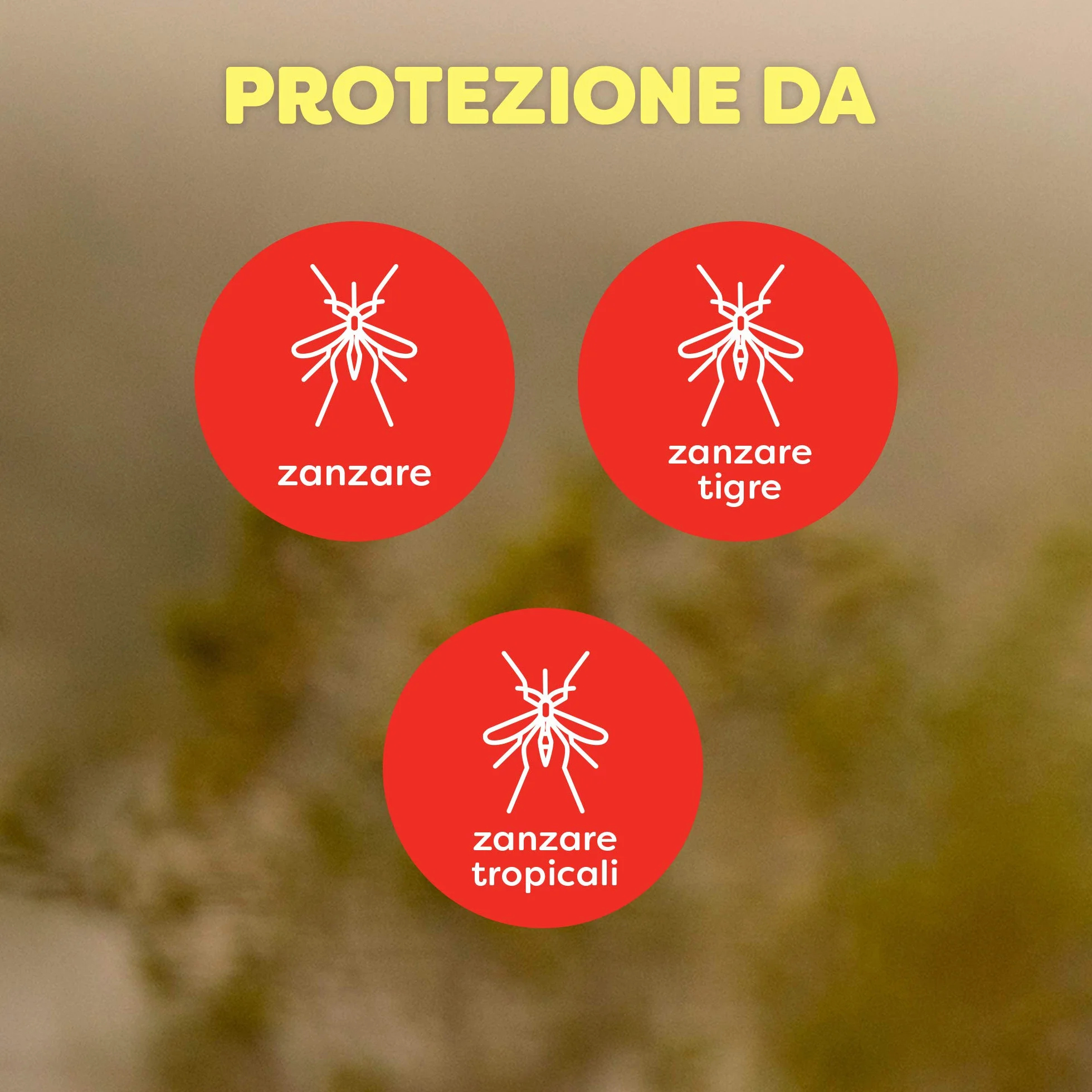 Autan Tropical Mini Spray Antizanzare Forte, Repellente Zanzare, 8h Protezione, 6x50 ml