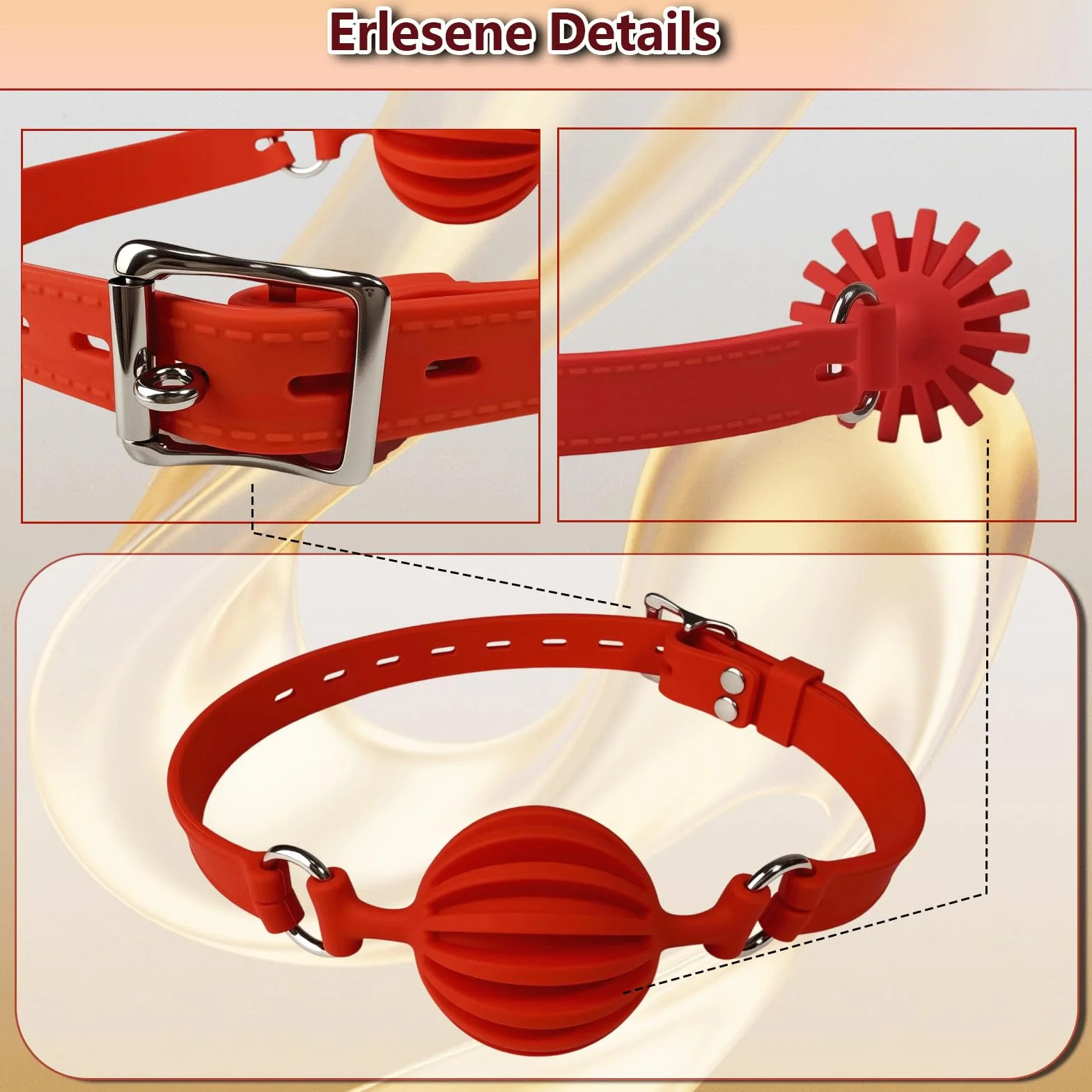 Bocca Gag Bondage Silicone Giocattolo Sessuale Orale Rosso Bdsm Sex Toy Gioco di Coppia Adulti