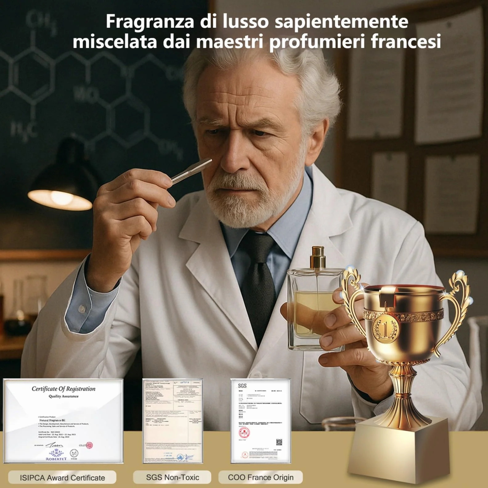 Clip Profumo per Diffusore Auto CFK-3Z CFK-6Z 30 ml (3×10 ml) Cologne Chanell Hiltonn