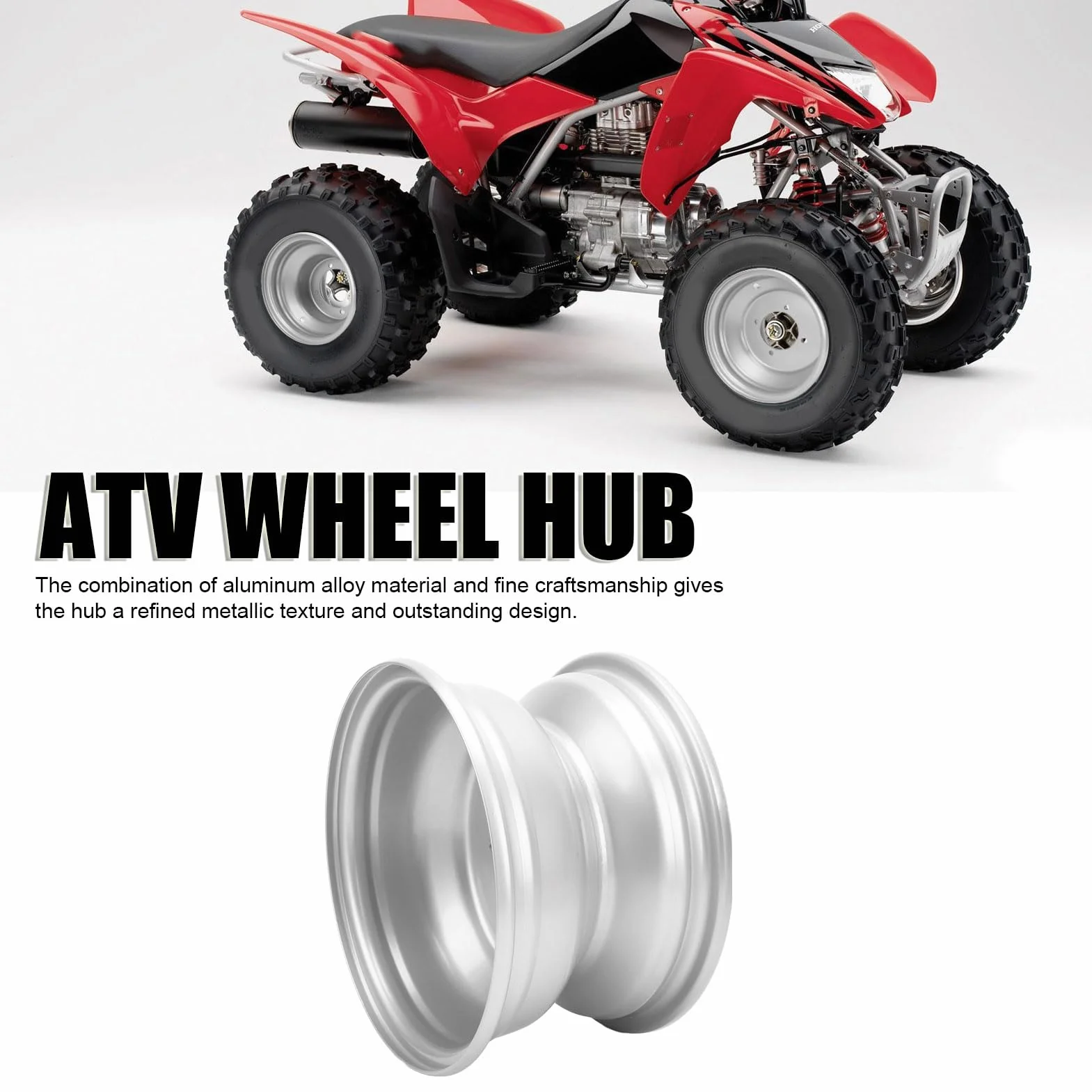 Ausla ATV Ruota Lega Alluminio 8 Pollici 4 Bulloni Cerchione Rimorchio Quad Bike Go Kart 140mm