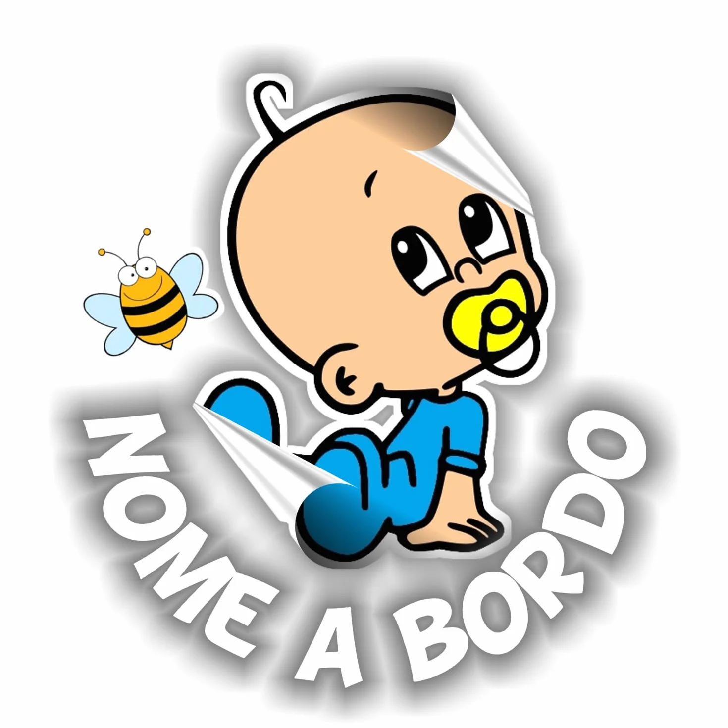 Naklejka Baby on Board Personalizowana z Imieniem na Auto