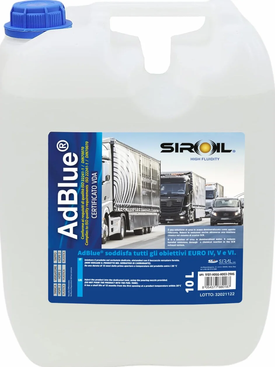 Adblue Ad Blue Urea per Motori Diesel Euro 4 5 6 Motori Scr 10 Lt