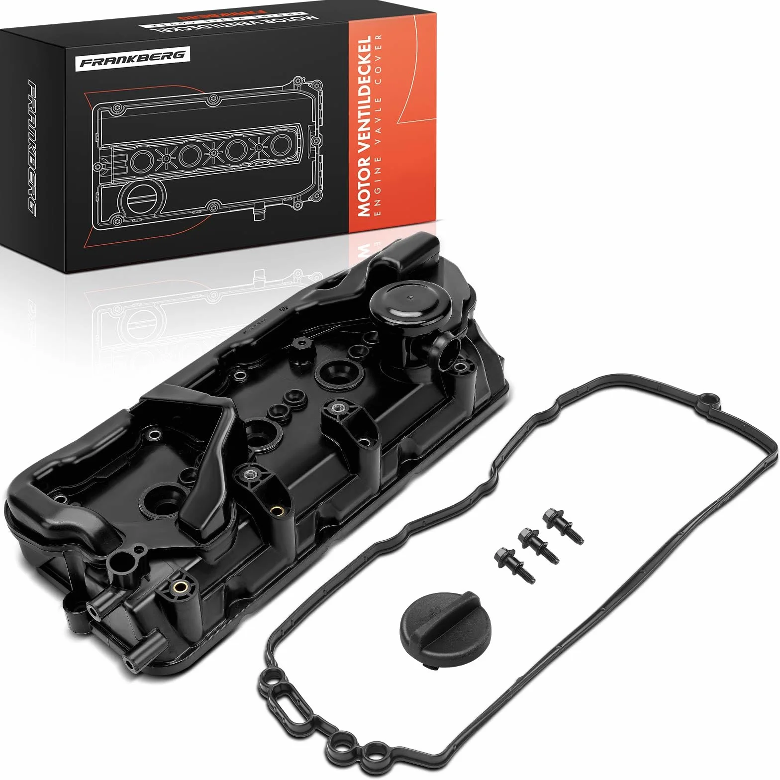 Frankberg Coperchio testata cilindri Compatibile con A4 8W2 8WC A4 Avant 8W5 8WD A5 F53 F5P A5 Cabriolet F57 F5E A6 4A2 A6 4G2 4GC Q5 FYB FYG Q8 4MN 4MT Replace# 059103470CA