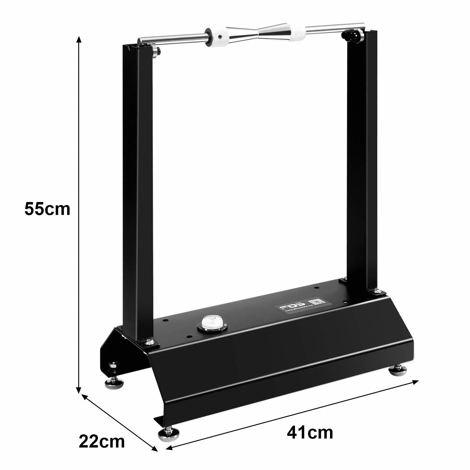 GYMAX Equilibratrice Pneumatico Universale, Porta Ruota in Acciaio, Piedi Regolabili in Altezza, Nuclei Regolabili, Attrezzi per Moto e Biciclette per Riparazione, 41 x 22 x 55cm