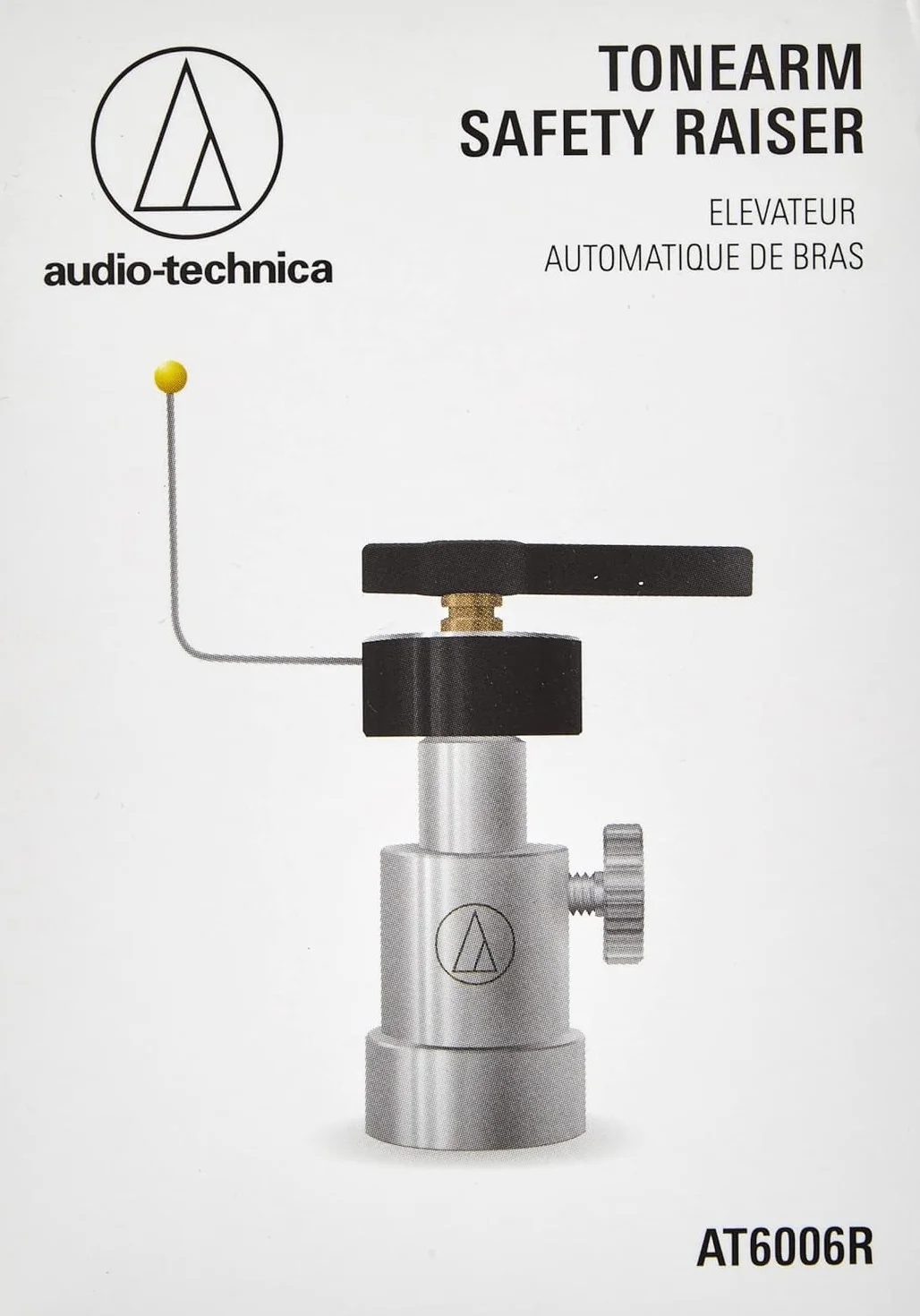 Audio Technica AT6006R Tonearm Hydraulic Lift Safety Raiser Universal (Silver/Black)
