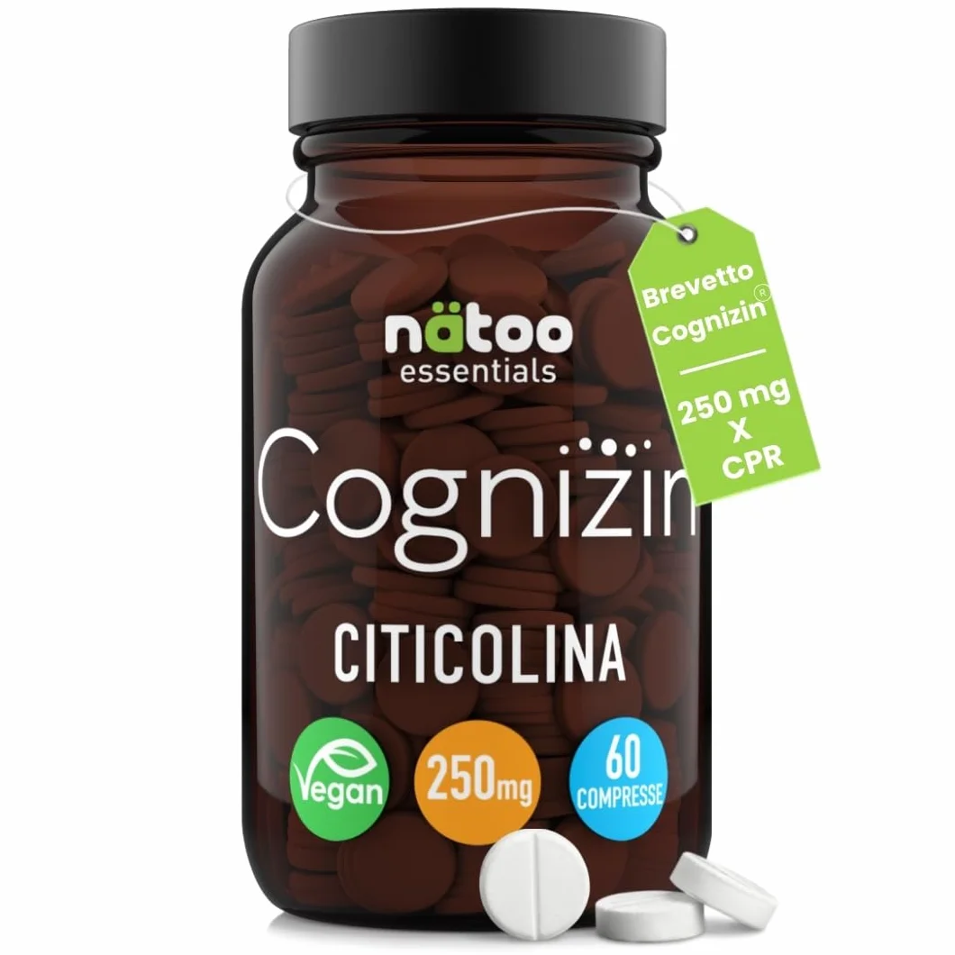 CITICOLINA 250 mg Cognizin 60 Cpr Integratore Concentrazione e Memoria CDP Colina