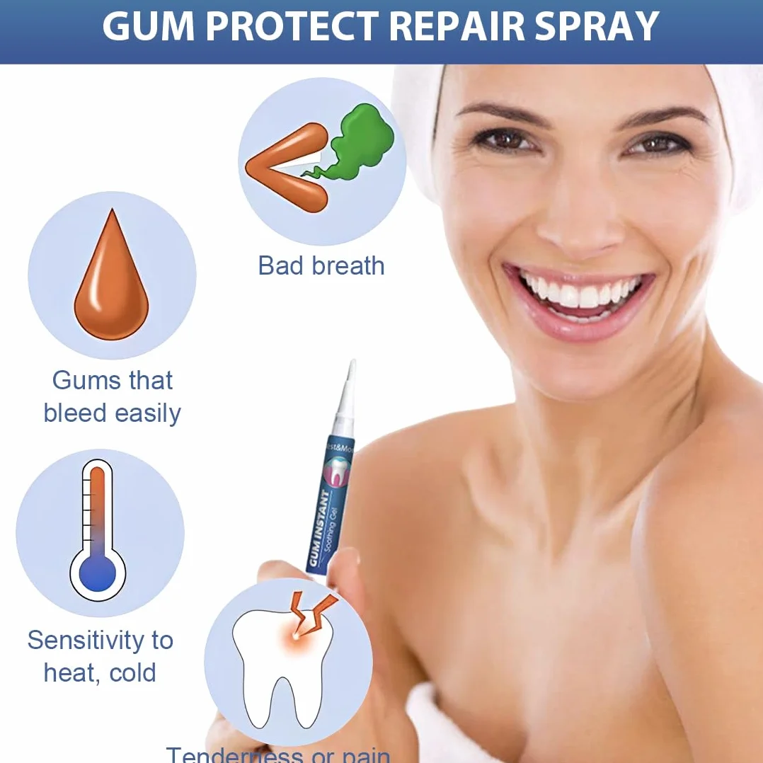 Gel Per Parodontale Gengive Infiammate Riparatore Protezione Gengive Ingredienti Naturali 2pcs