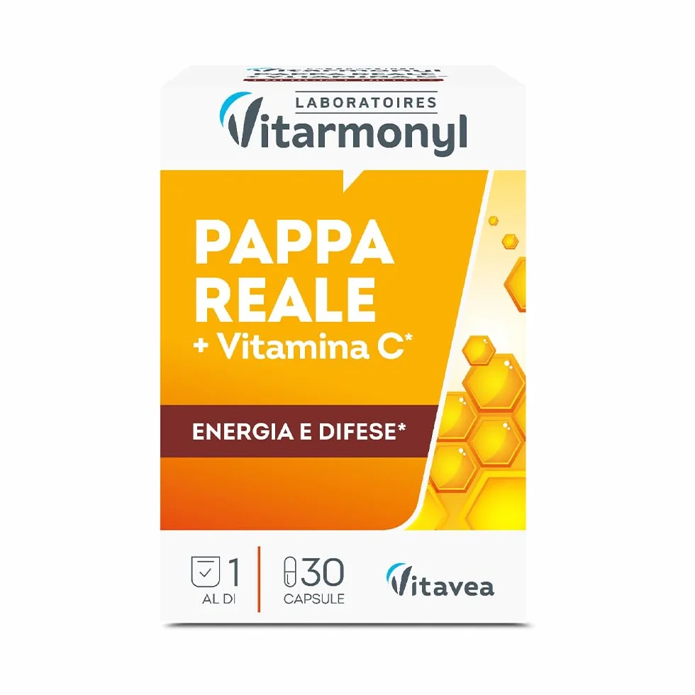 Nectar Royal Pappa reale Vitamina C Integratore alimentare sistema immunitario 30 capsule Vitarmonyl