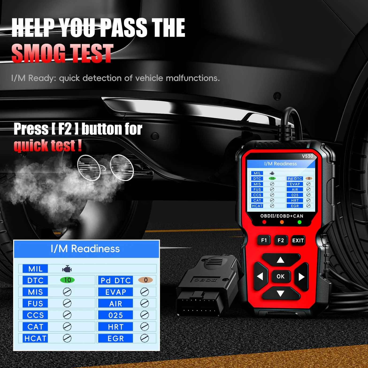 OBD2 Diagnosi Scanner Professionale Italiano EOBD CAN Lettore Errore Motore per Audi BMW VW Rosso