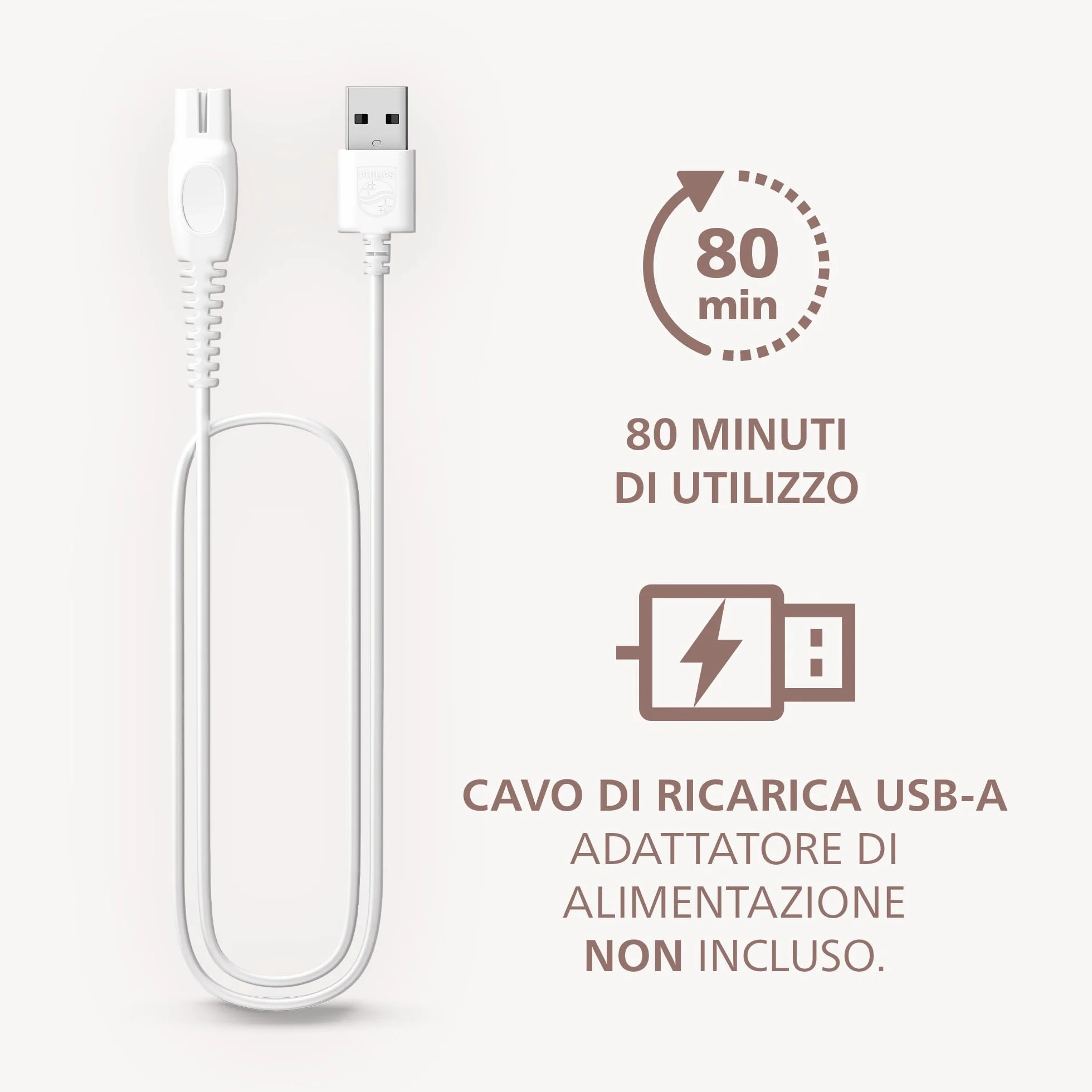 Philips Serie 8000 Rasoio Senza Filo Wet & Dry 3 Lame Testina Flessibile BRL159/00