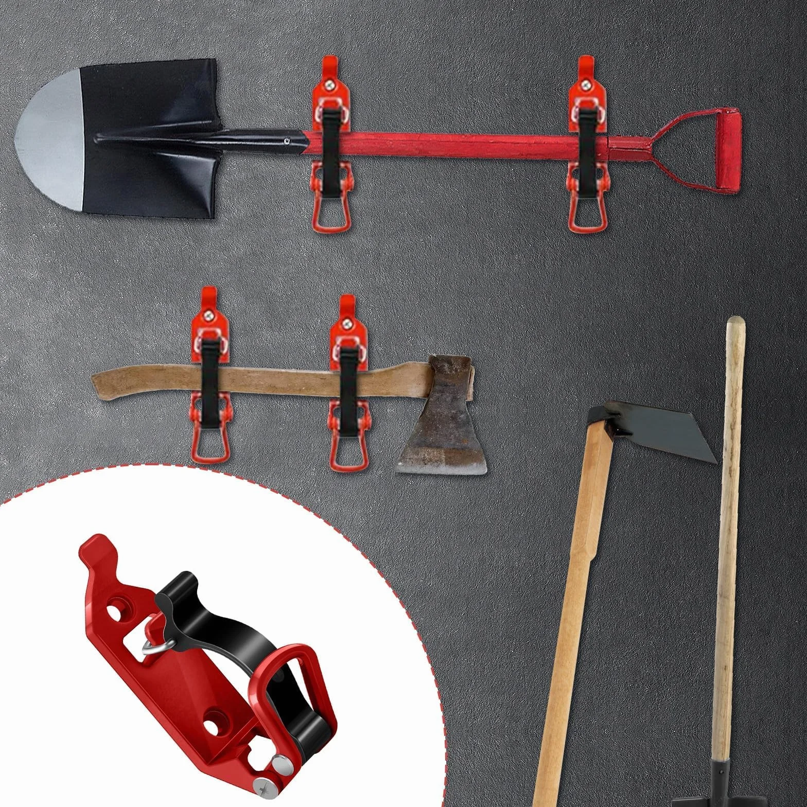 4 supporti per pala, supporto per pala per barre portatutto, accessori per barre portatutto Shovel Mount per Roof Rack, barre portapacchi per pala per barre portatutto barche attrezzature militari