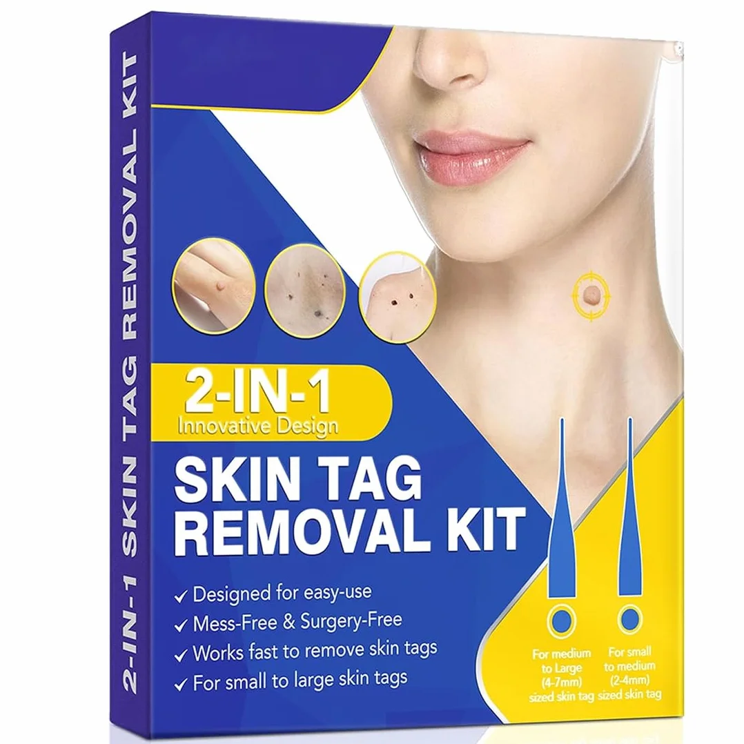 Skin Tag Fibromi Penduli Rimozione Set Efficace Indolore Della Pelle Talpe Sicuro Facile Rimuovere Piccole Grandi Blu