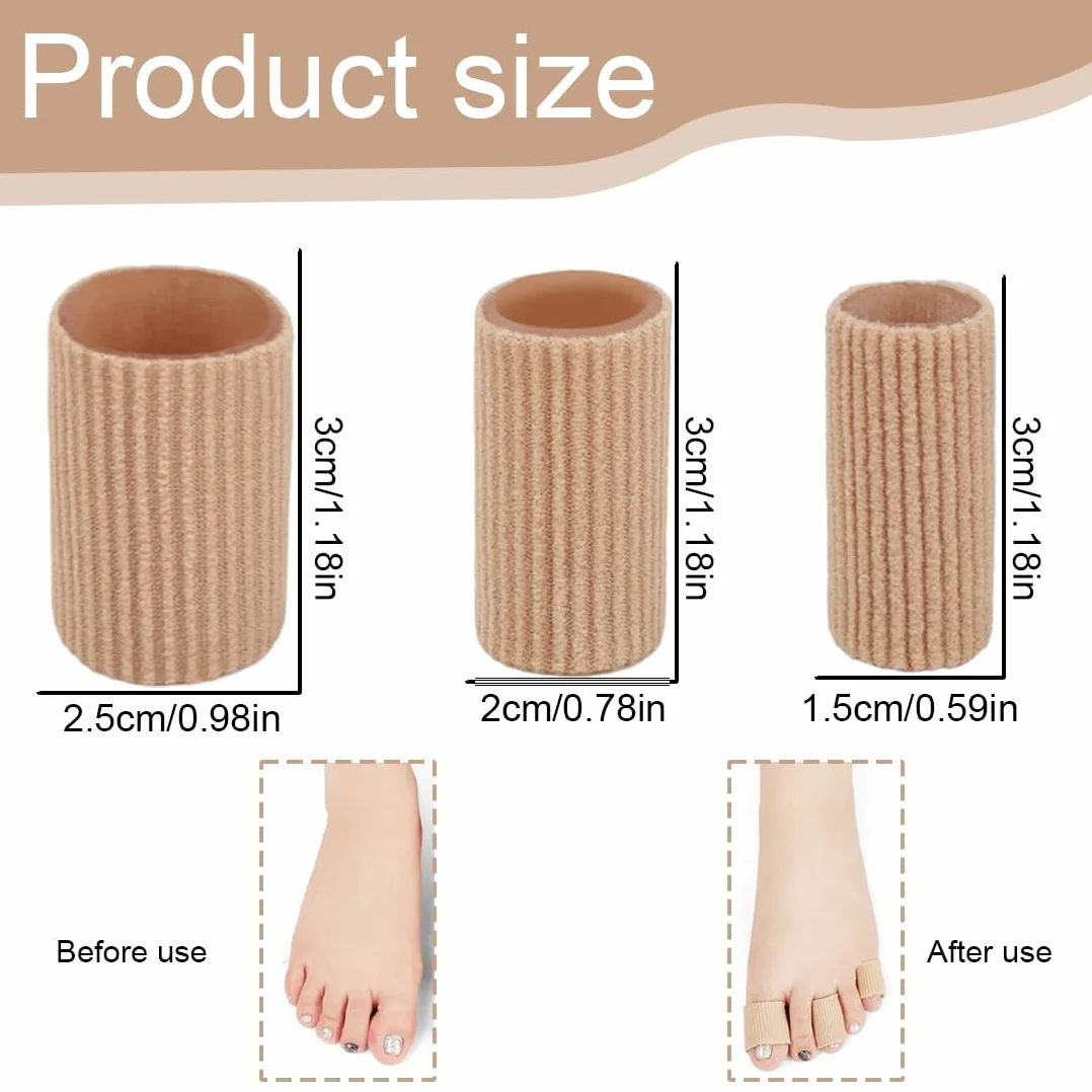 Protezione per Dita e Piedi in Silicone Morbido, Separatore e Cuscinetto Gel, Ideale per Calli e Vesciche - 20 Pezzi (Misure Miste)
