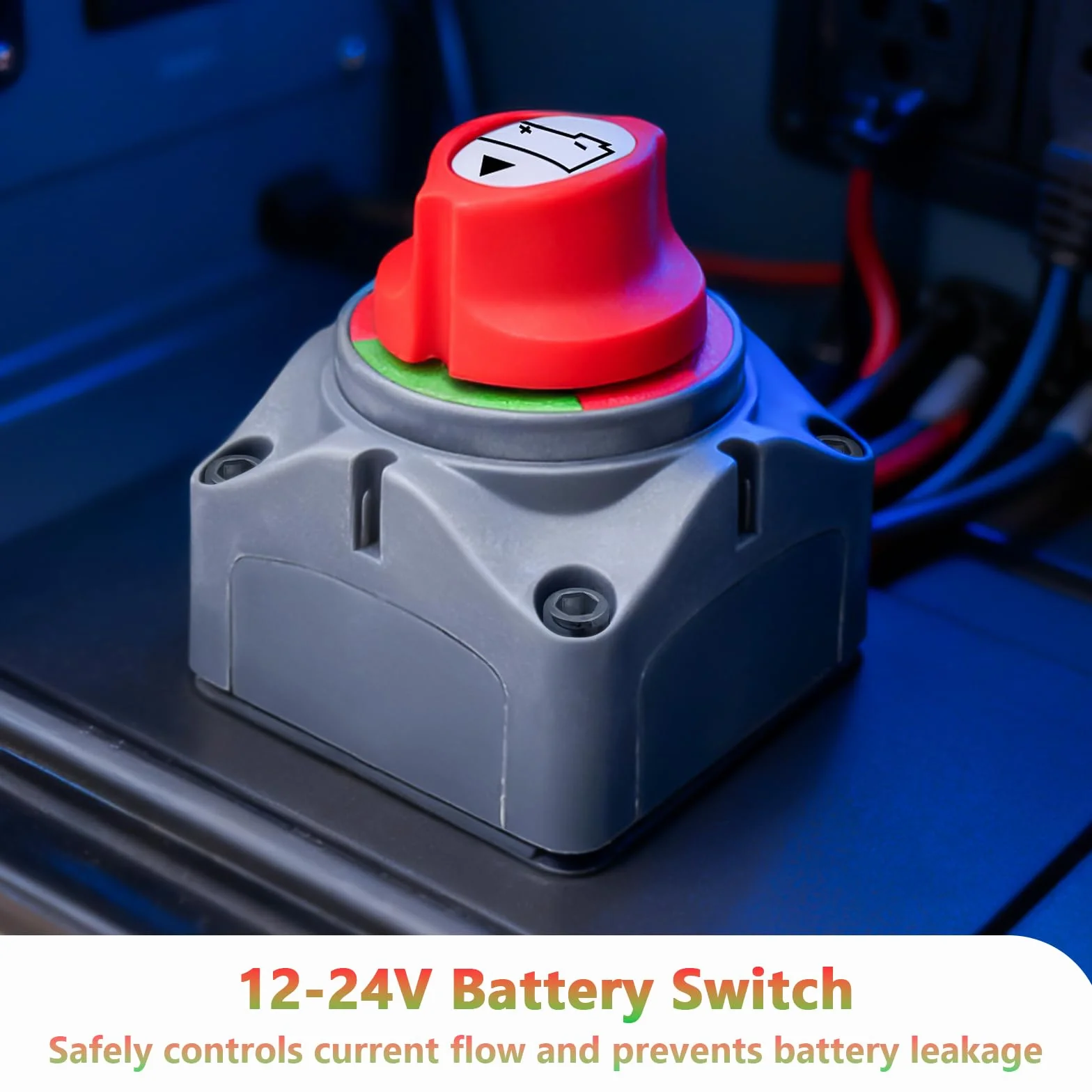 interruttore stacca batteria 12v-24v, staccabatteria interruttore di alimentazione, sezionatore batteria master disconnessione batteria, per auto, staccabatteria, per auto, veicoli, camion