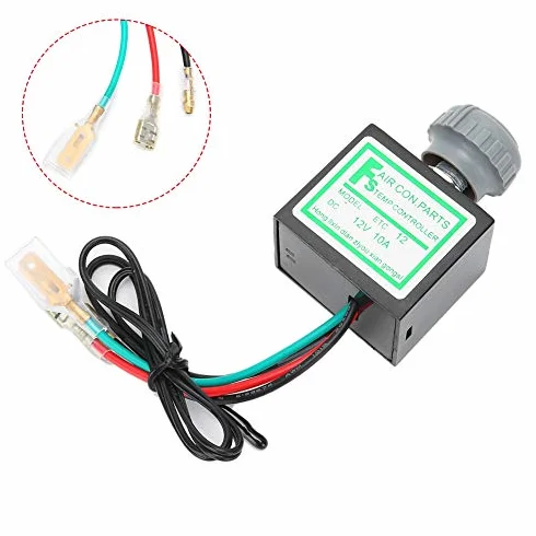 Condizionatore D'aria per Auto Termostato Elettronico 12V 24V ABS 10A Condizionatore D'aria per Auto Termostato Elettronico Interruttore di Temperatura Controllo Universale (12v)