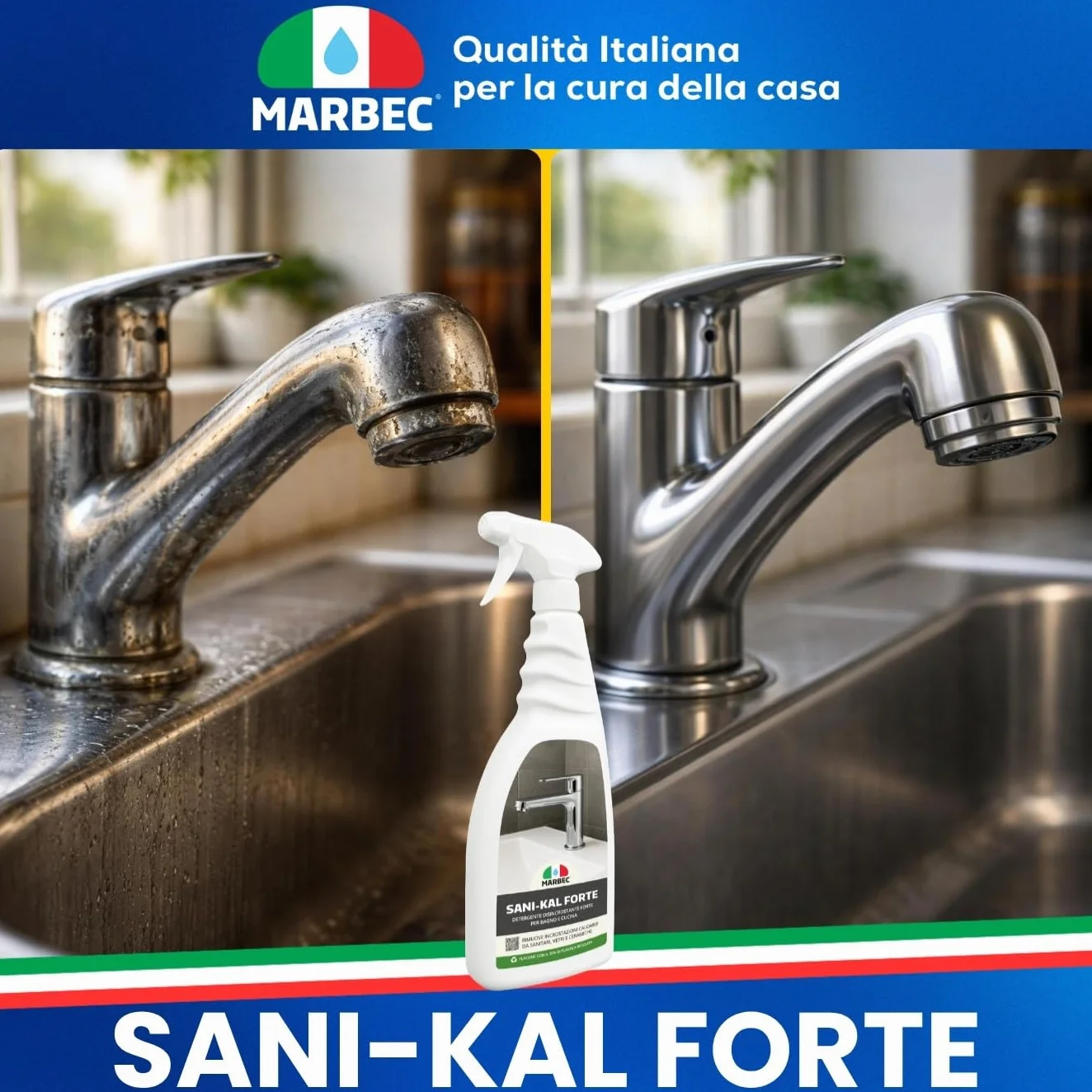 MARBEC SANI-KAL FORTE 750ML Detergente anticalcare forte per bagno