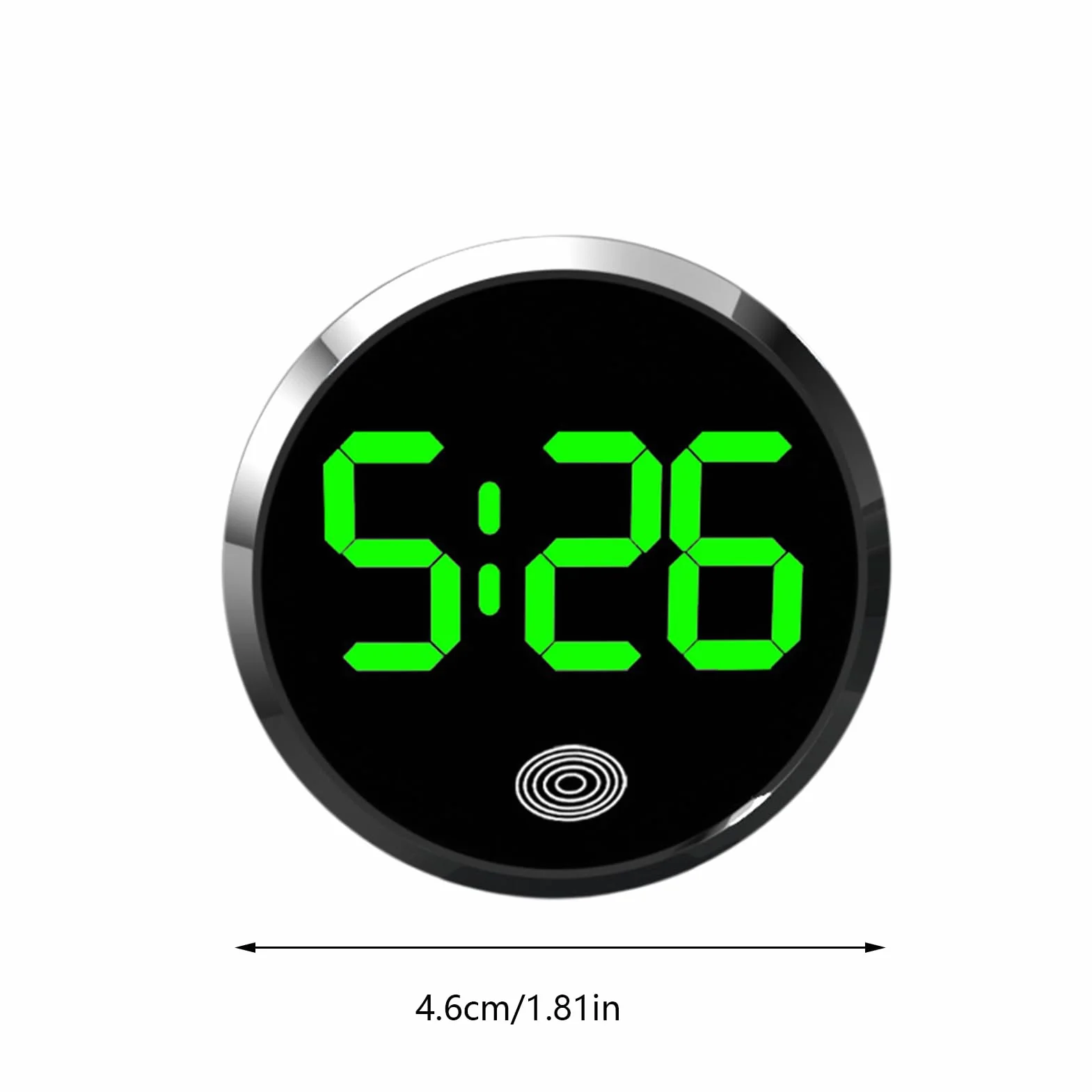 Orologio Digitale da Cruscotto Touch Screen LED a Batteria Portatile per Auto Camper Camion
