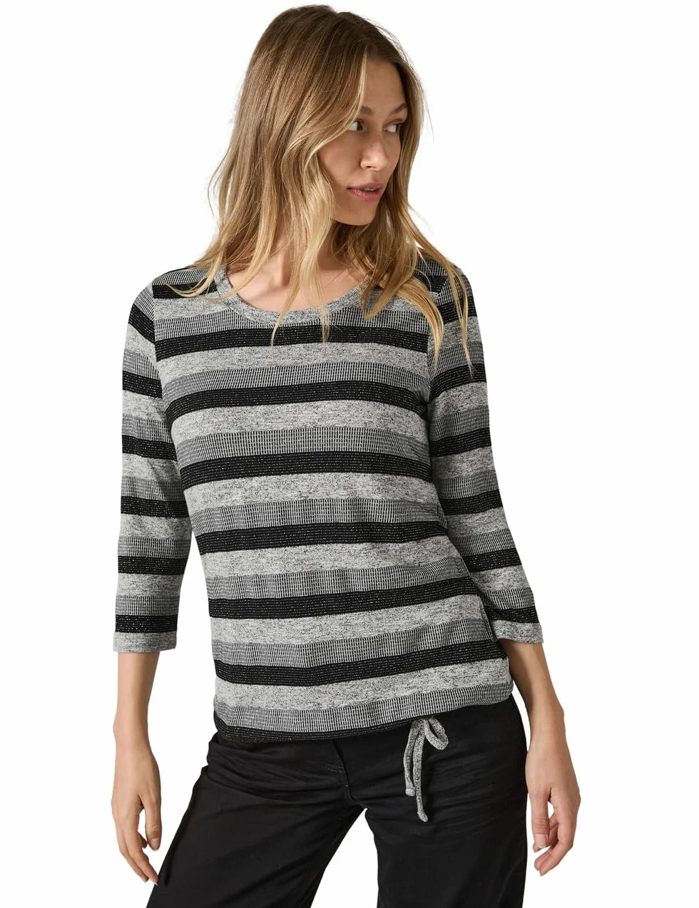 Cecil EOS_Melange Stripe Mix Shirt Donna