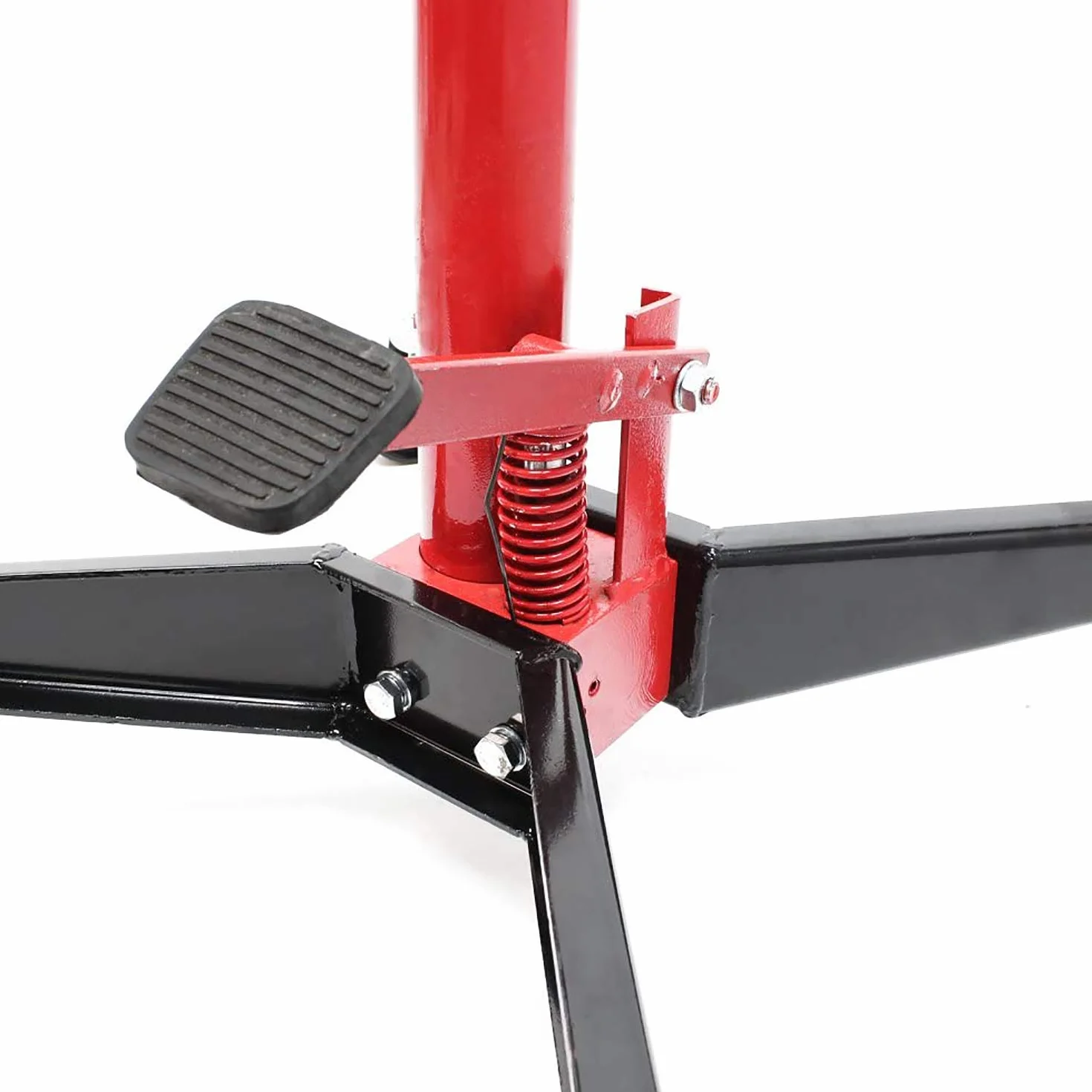 SOLLEVATORE FOSSA IDRAULICO CARICO 500KG 4 BRACCI SOLLEVAMENTO DA 110 A 195cm JACK TRASMISSIONE ROTELLE ACCIAIO
