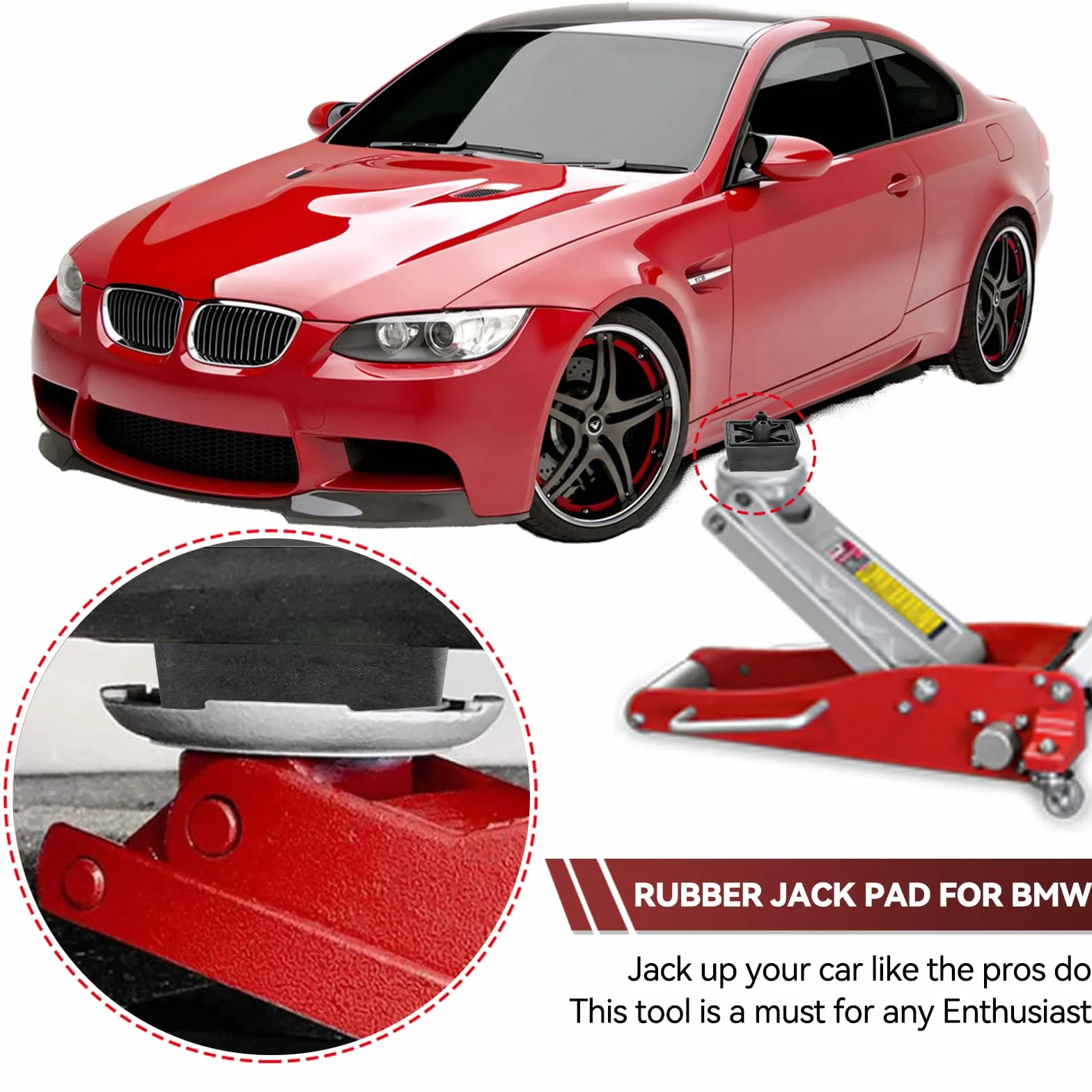 Punti di Sollevamento Tappetini per Auto Jack Supporto Blocco Copertura per BMW E63 E64 E65 E66 E67 Mini R50 R53 R56 R57 R58 R55