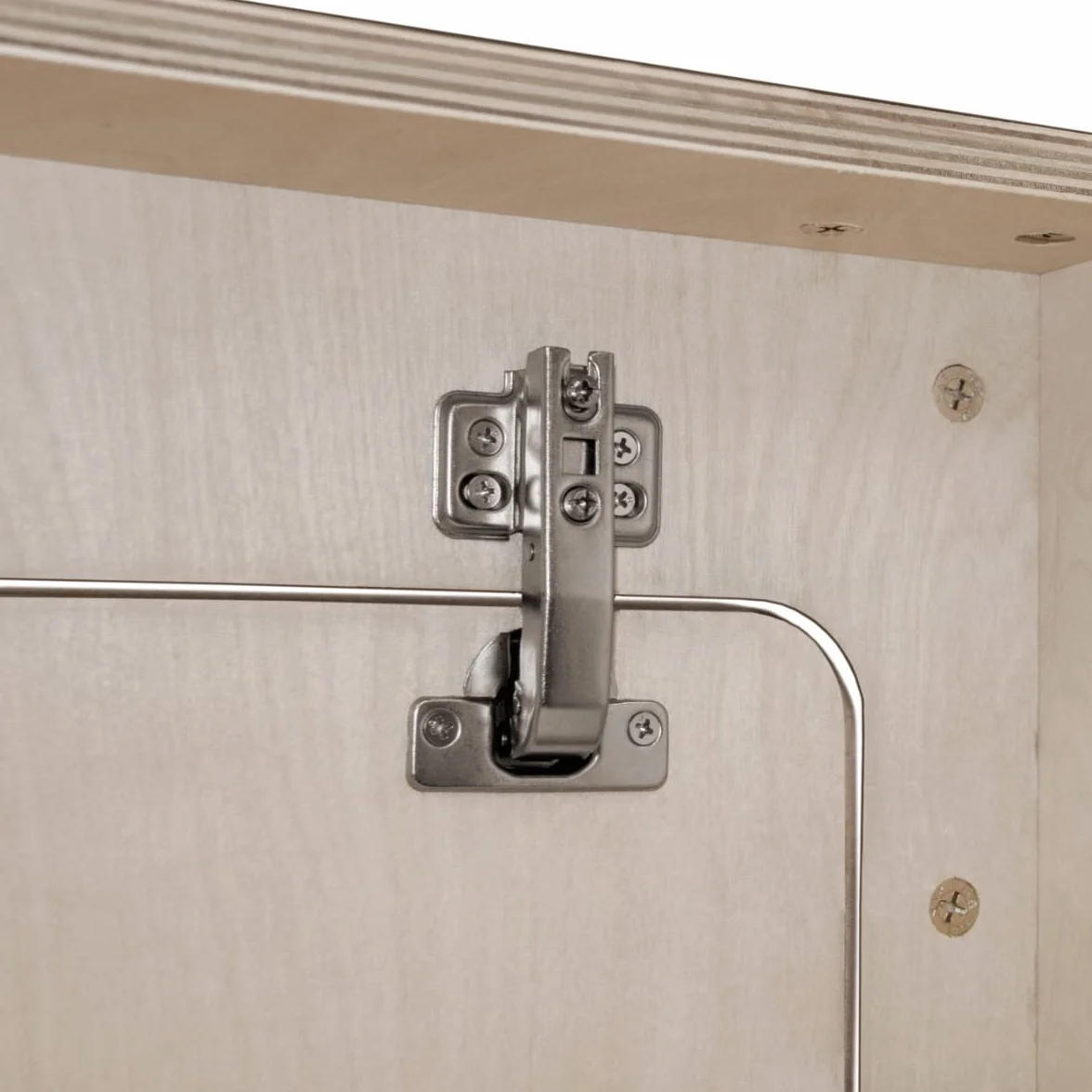 Mobile Camper Van 2 porte Armadietto Pensile Divisorio Centrale Leggero Compensato Solido di betulla Non verniciato Cerniere Chiusura ammortizzata Serrature a Scatto Kit di fissaggio Fori preforati