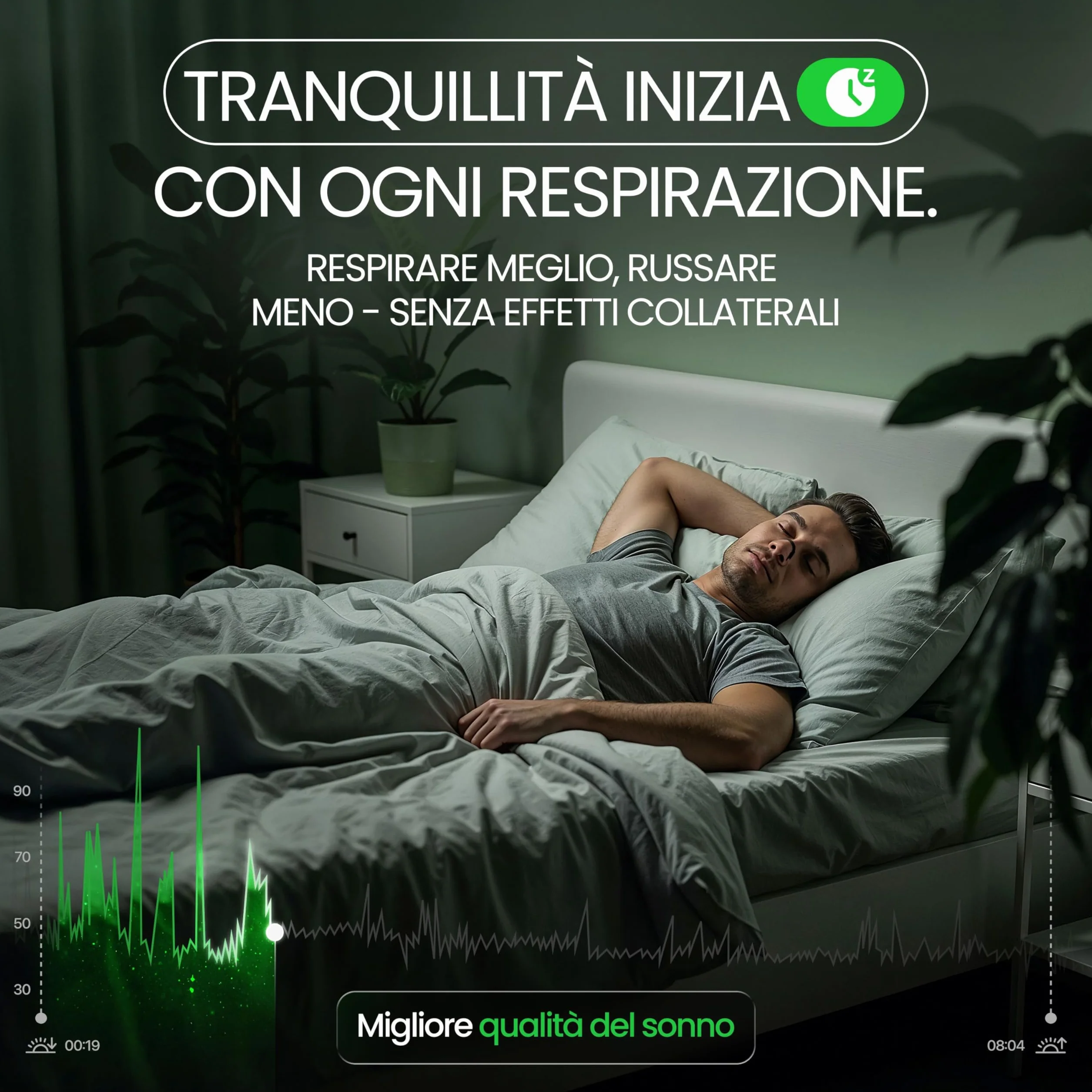 Ellicit Cerotti Nasali 30 Pezzi, Cerotti per Non Russare, Strisce Nasali Extra Tenuta, Alivia Congestione Nasale (Nero)