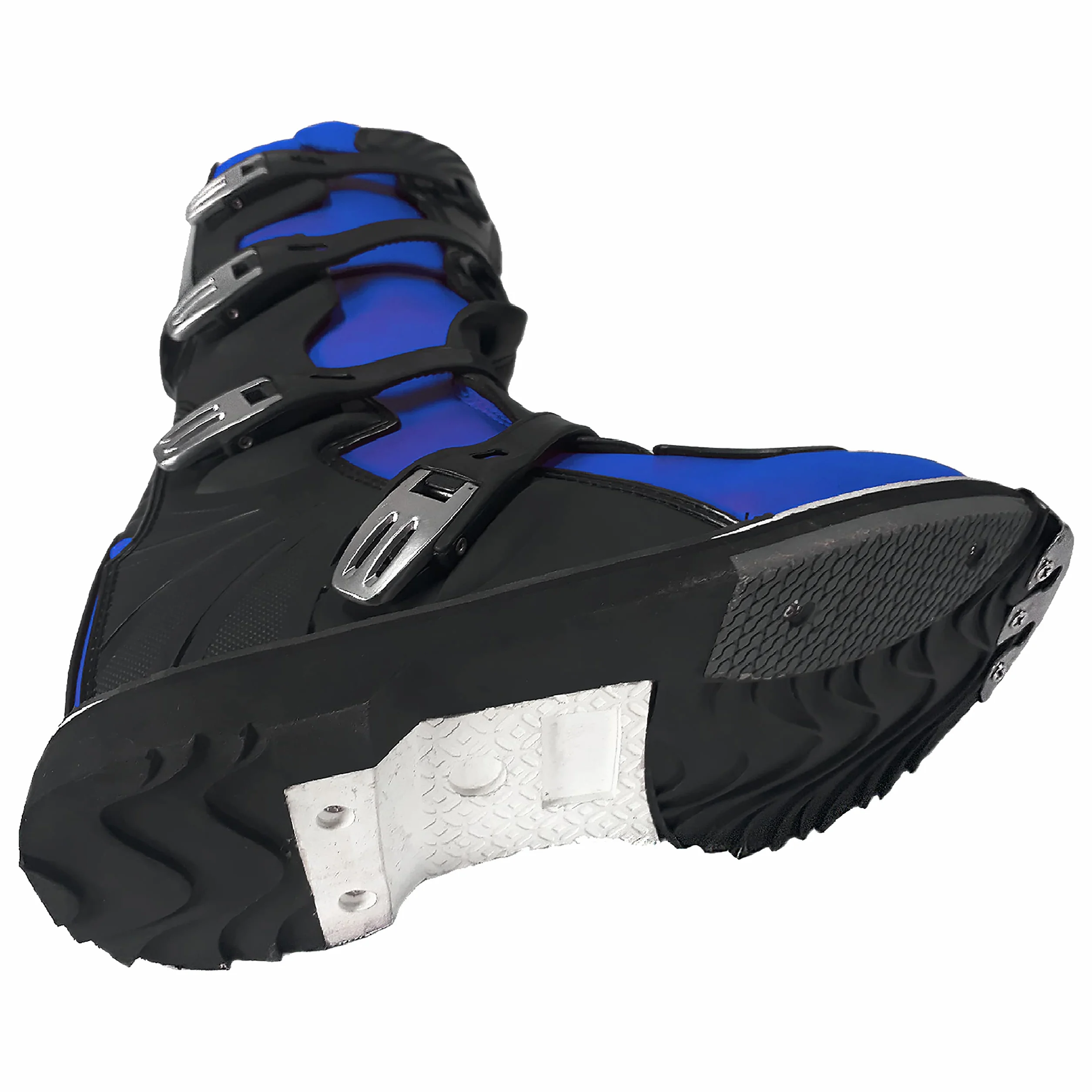Stivali per moto da cross enduro fuoristrada quad (43 EU, Blu)