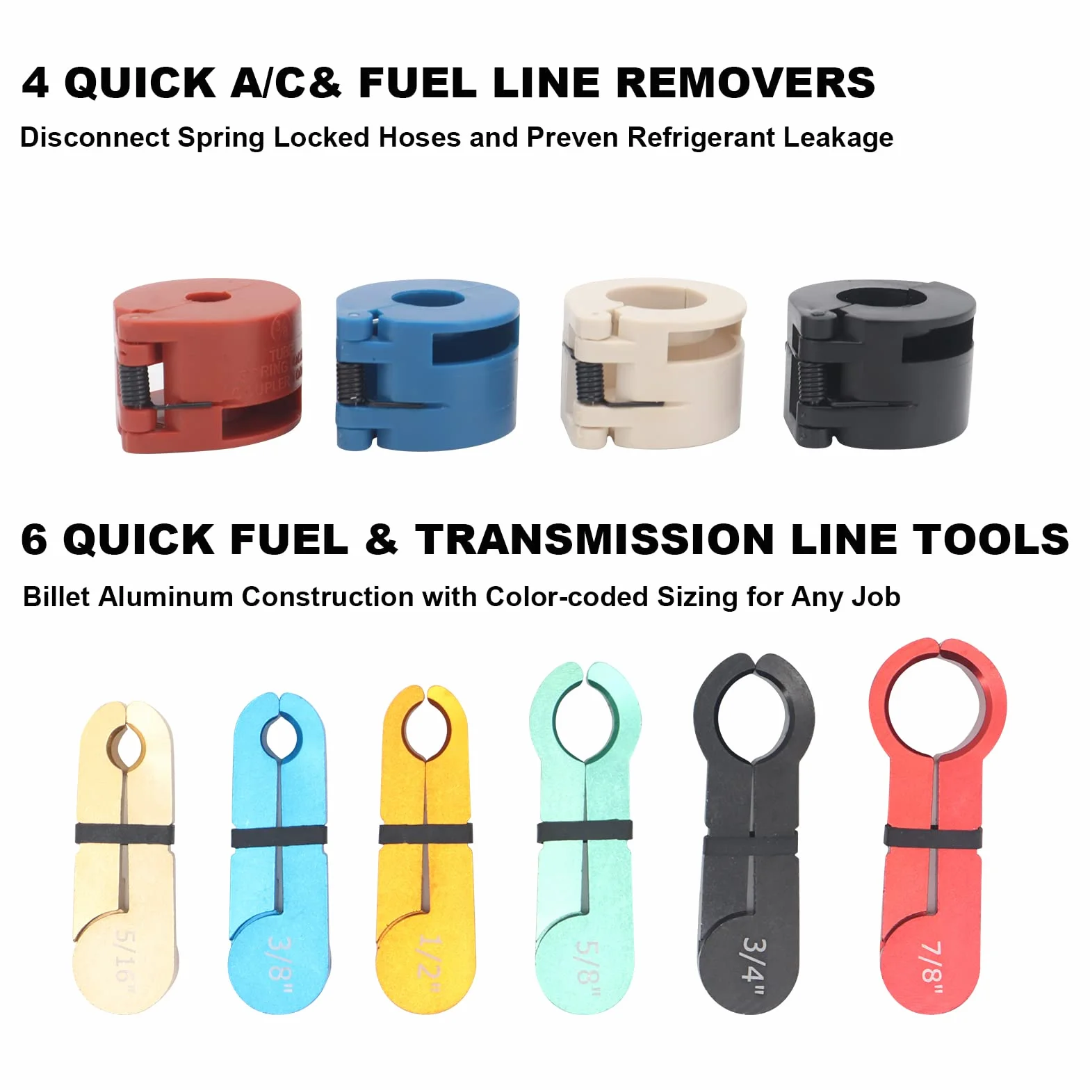 Set di Strumenti di Disconnessione Rapida, 22 PCS Tubo Flessibile Aria Condizionata per Auto Tubo di Olio Tubo di Carburante Strumento di Rimozione Strumento di Disconnessione per Sistemi