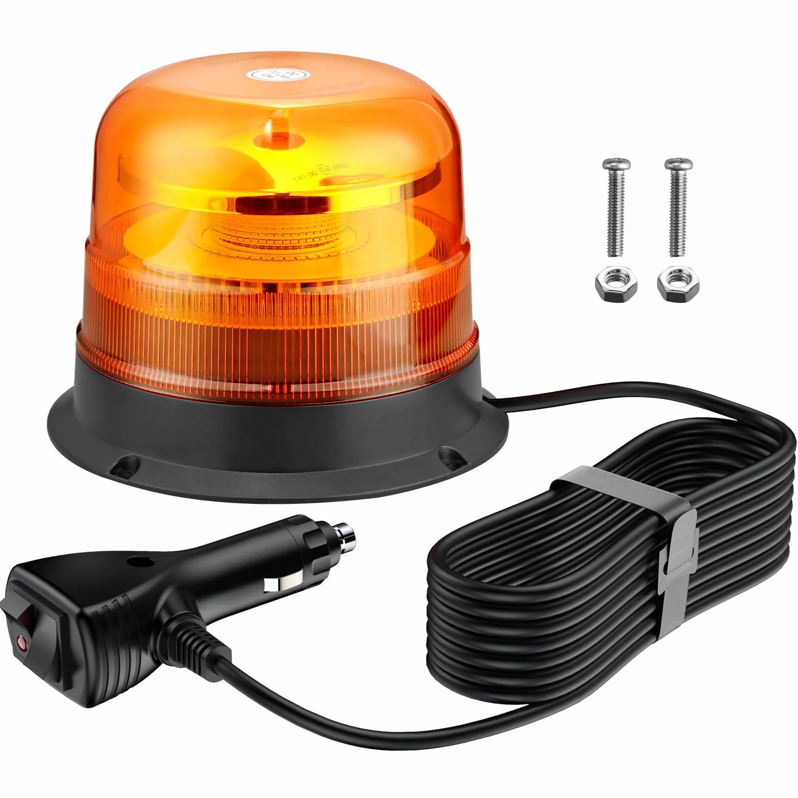 PROZOR 48W Stroboscopica Luce Emergenza 12/24V Magnetica Impermeabile 10 Modalità Ambra con Cavo 5m