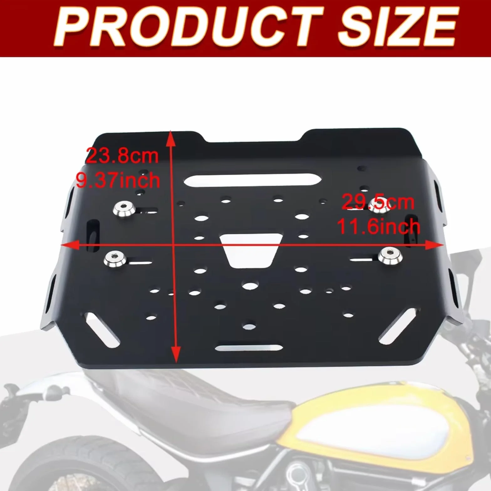 Portapacchi Moto Posteriore per Ducati per Scrambler 800 Sixty 2 2016-2024 Desert Sled Moto Portapacchi Posteriore Portapacchi