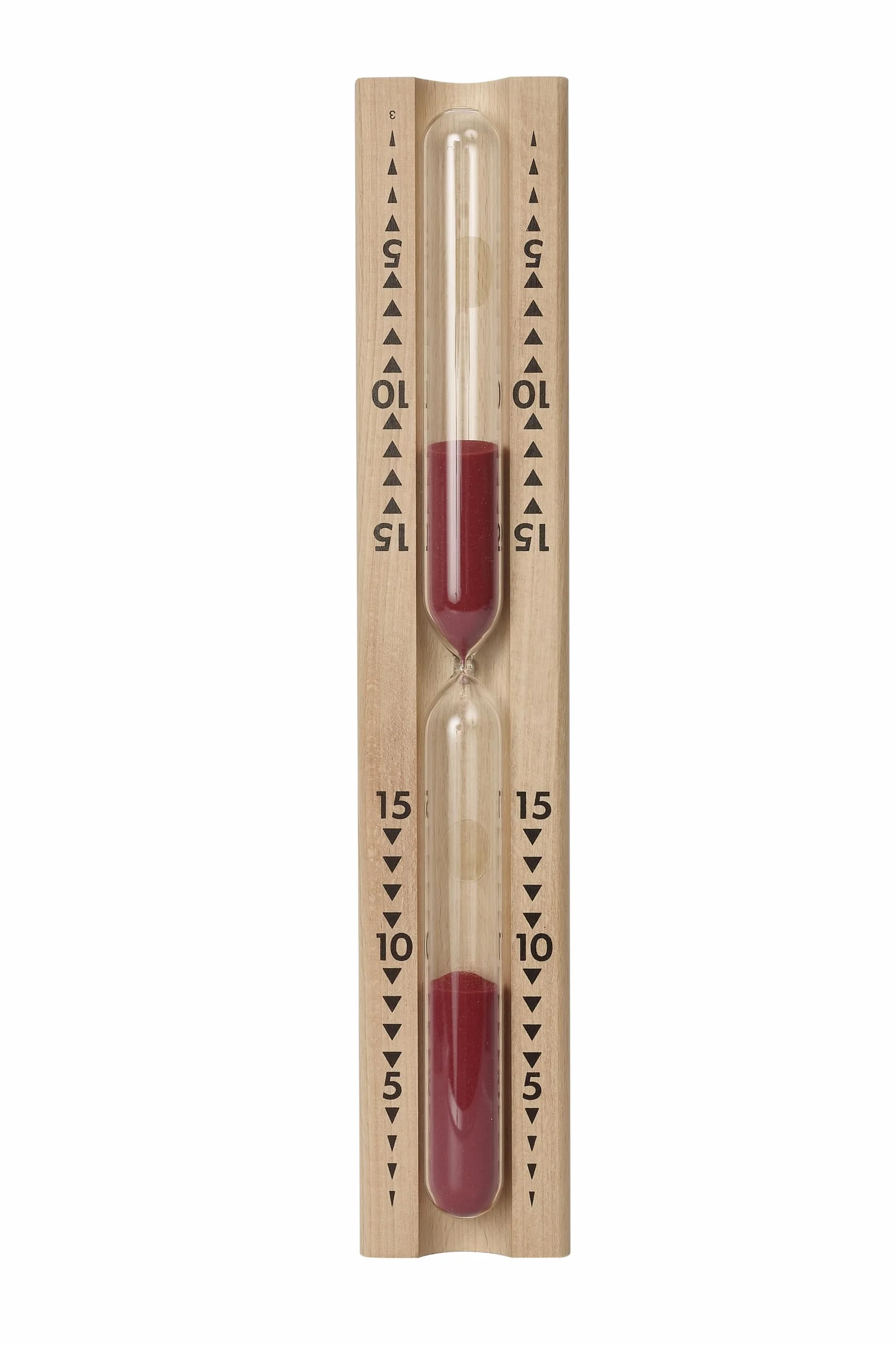 TFA Dostmann Clessidra per Sauna 40.1001 15 Minuti Faggio Resistente al Calore Rosso