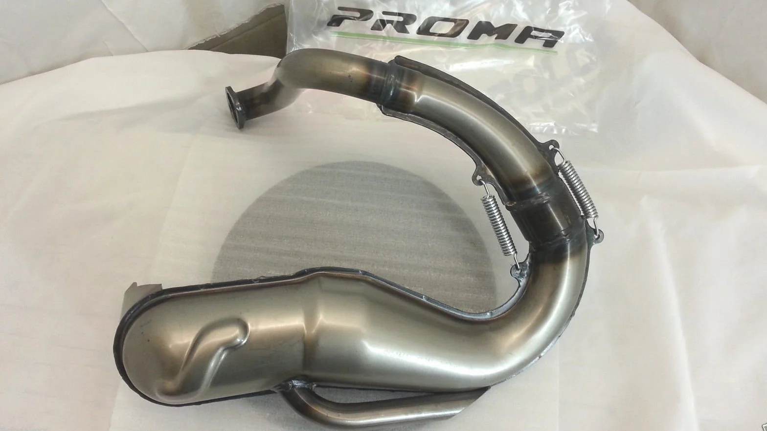 MOTORPARTS marmitta PROMA espansione Motocicletta piaggio vespa 50 special + guarnizione scarico art.MT00001