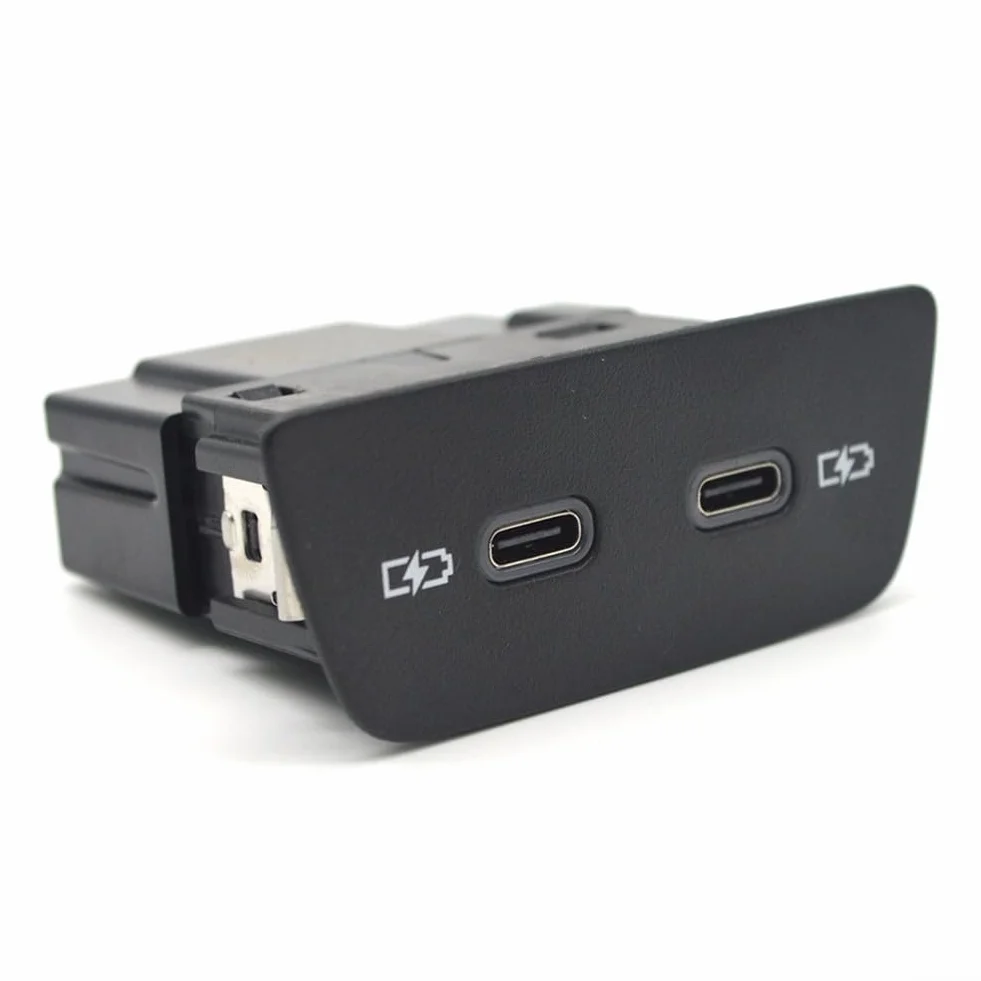Pannello di ricarica USB-C Per ID3 Per 8 T-Cross Per T-ROC Per Polo con OEM 2G6035718 Interfaccia di Ricarica Auto Due Porte