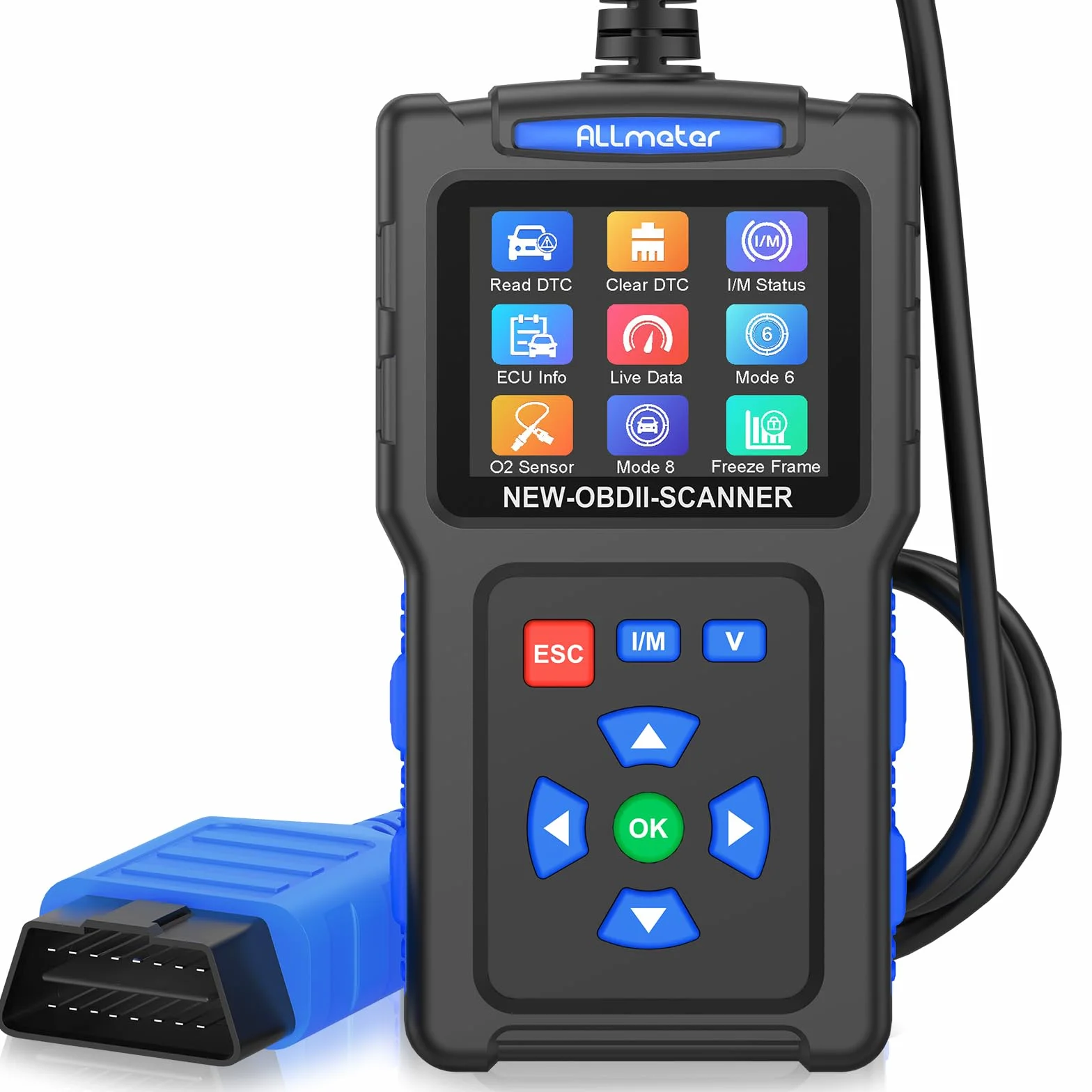 Scanner OBD2 Professionale - Lettore Codici Errore per Auto, Cancellazione Spia Motore, Compatibile OBD II dal 1996