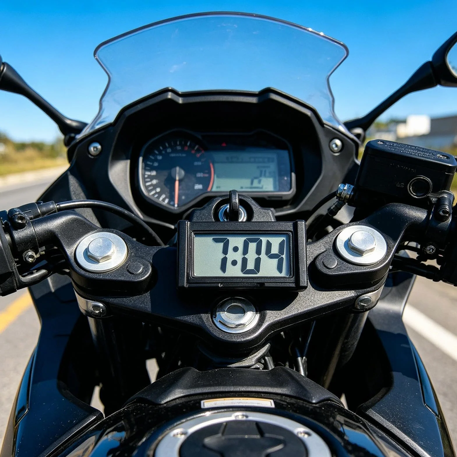 Orologio per auto | Orologio digitale adesivo | Orologios con bastone | per donne uomini auto moto camion barca bici aula frigorifero