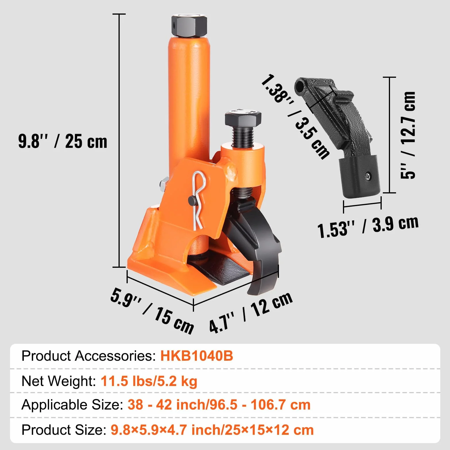 VEVOR Smontagomme Manuale 96,5-106,7 mm 5,5kg per Autocarro ATV