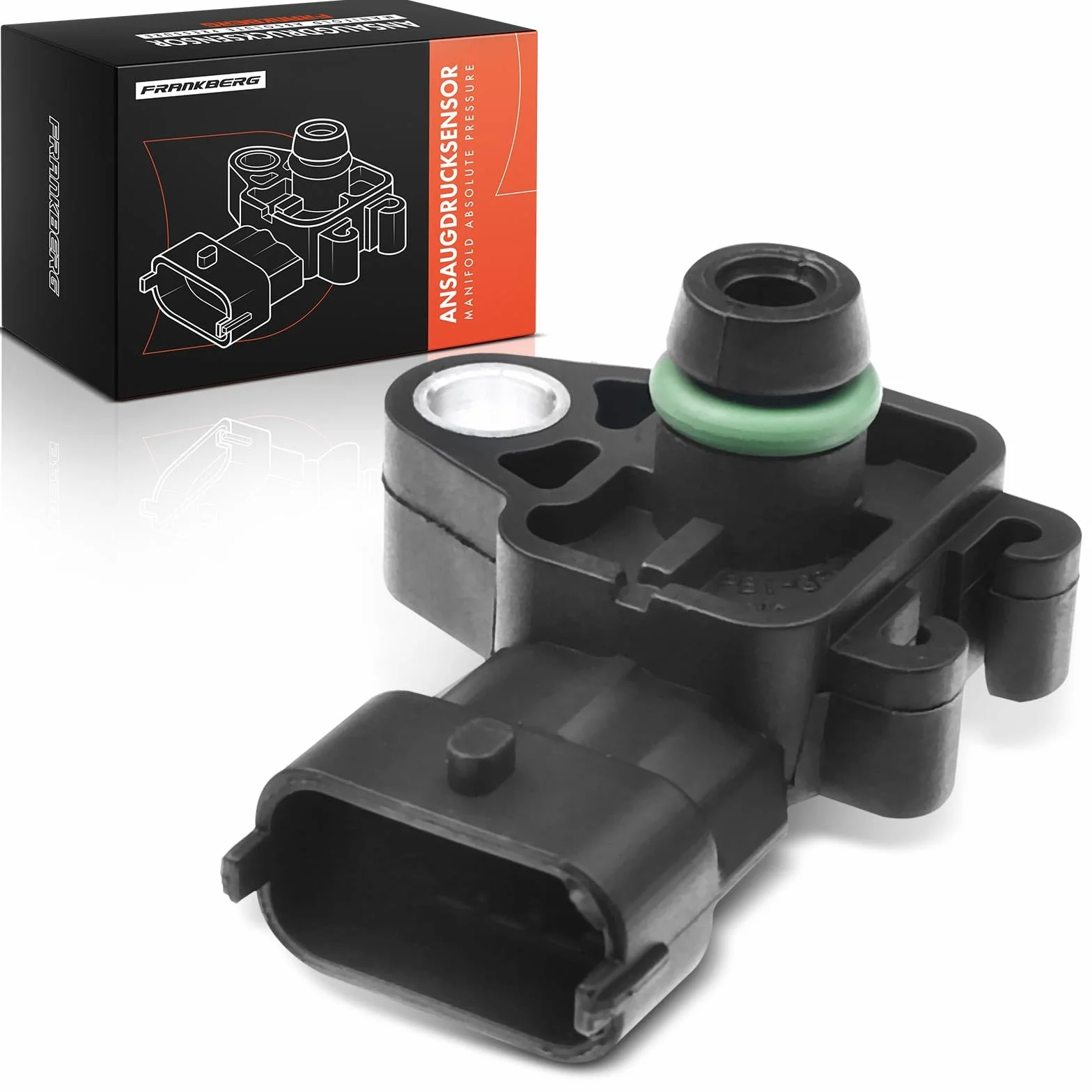 Frankberg Sensore pressione differenziale Pressione gas di scarico Compatibile con Adam M13 Astra H A04 Astra H Caravan A04 Zafira Tourer C P12 Corsa D S07 Replace# 8126442280