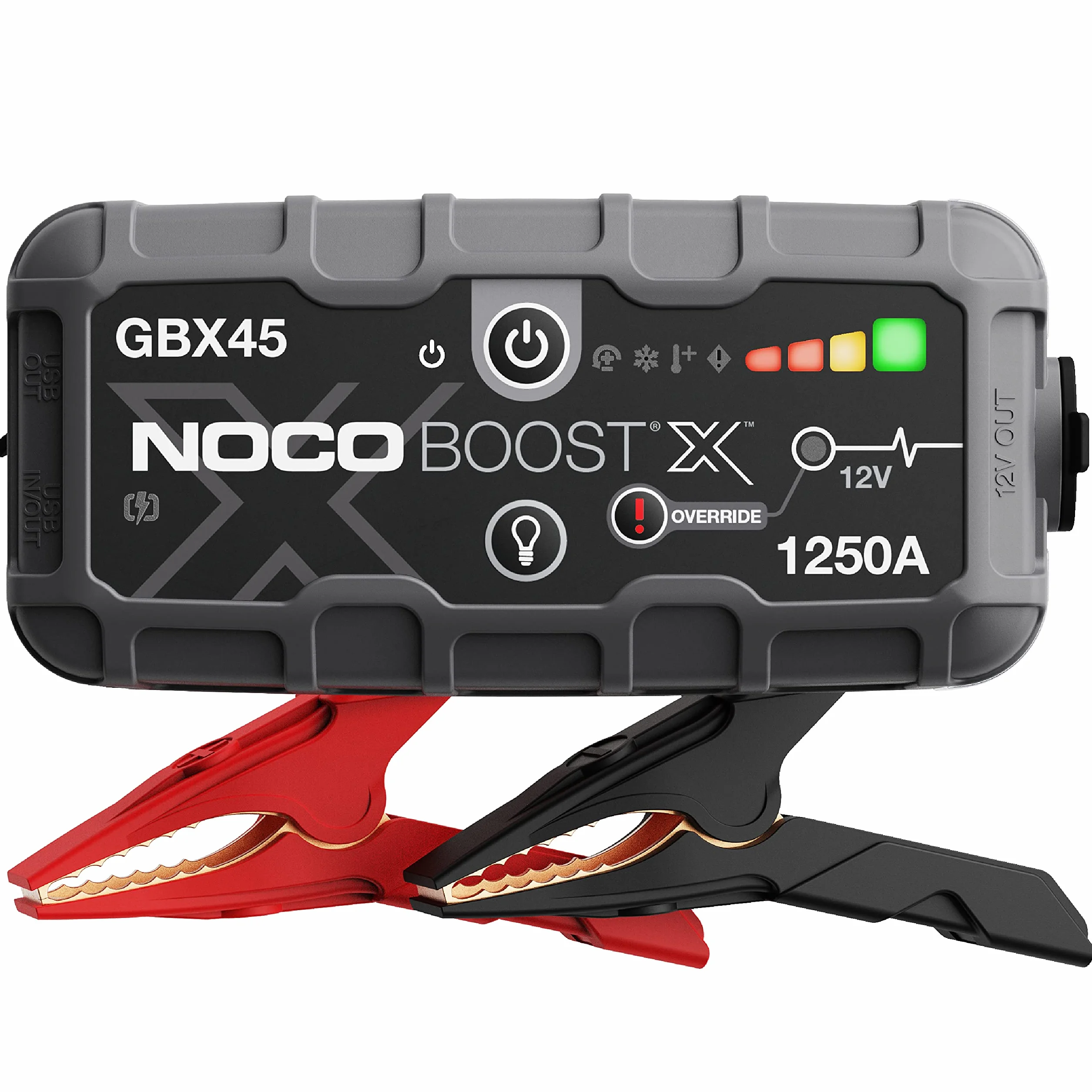 NOCO Boost X GBX45: Avviatore di Emergenza UltraSafe 1250A – Booster Batteria al Litio 12V, Caricabatteria Portatile Power Bank e Cavi Avviamento – Per Motori Benzina fino a 6.5L e Diesel fino a 4.0L