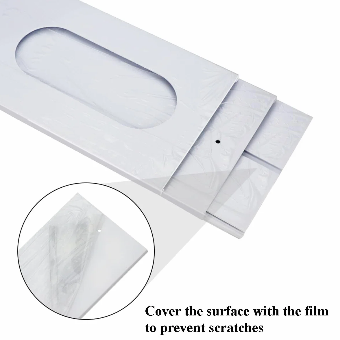 Condizionatore d'aria portatile Windows Vent Kit, Cainda Air Conditioner Window Seal per 13/15cm Diametro Condizionatore d'aria Tubo di scarico, Portatile AC Window Kit Lunghezza regolabile 43-144cm