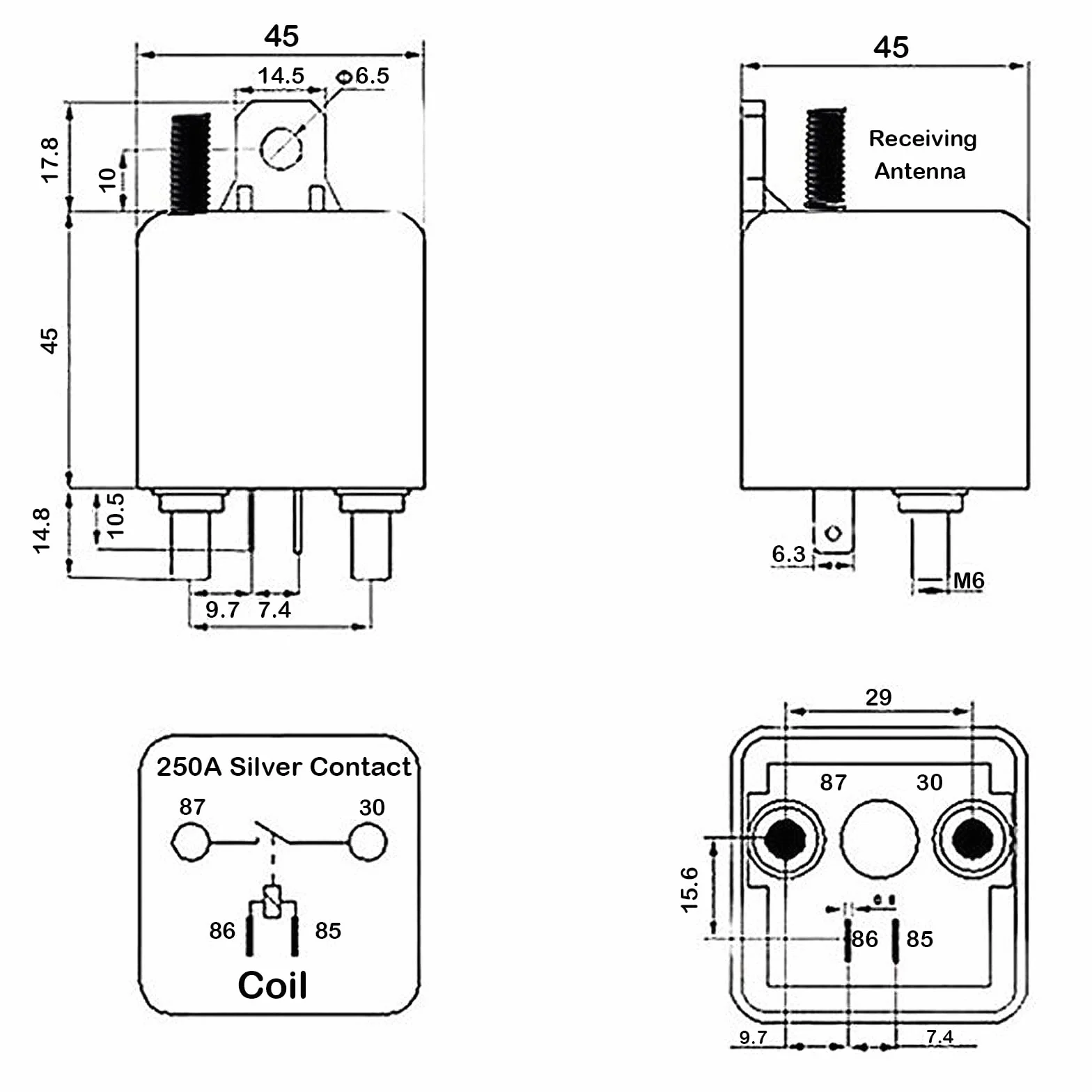 12V Interruttore Stacca Batteria Remoto Auto 12V 250A Interruttore Batteria Auto Prevenire lo Scarico Della Batteria con 2 Telecomandi Fobs Auto Interruttore di Uccisione Senza Fili